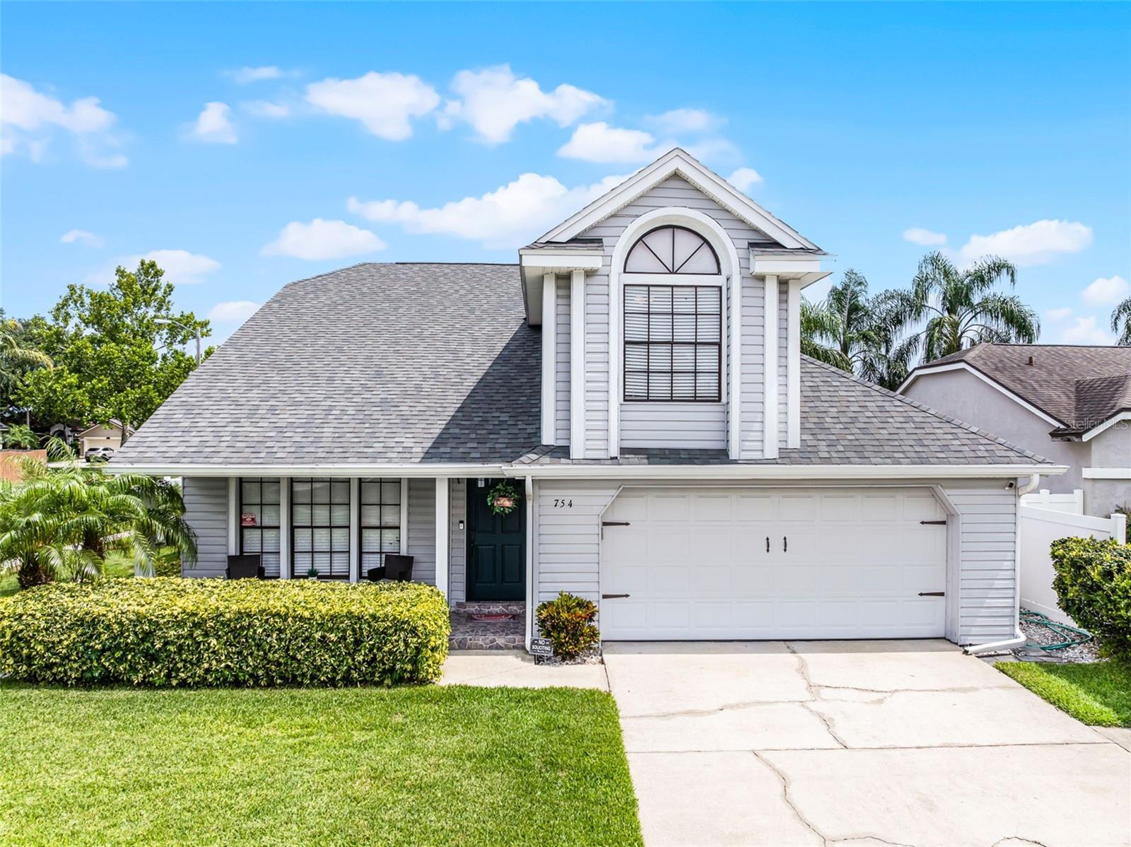 Welcome Home! This stunning home is located in the heart of Lake Mary, in a neighborhood known for amazing schools, a peaceful sense of community and just moments away from shopping and dining, and easy commutes. This 3 bedroom, 2 and a half bathroom home is situated on a corner lot with plenty of outdoor space to truly enjoy the Florida lifestyle. Inside, the home has been completely renovated in recent years and is ready for it's new owner. As you enter the front door you're greeted by beautiful Vaulted ceilings, giving a spacious and open feel to the living area of the home, as you proceed into the kitchen, you find a cozy family room with access to the half bath and wrap around screened patio. Upstairs you'll find the bedrooms, with spacious primary suite. This home is beautiful, and can be sold with the furnishing if you'd like. Roof is 2020, Pool resurfaced 2020.