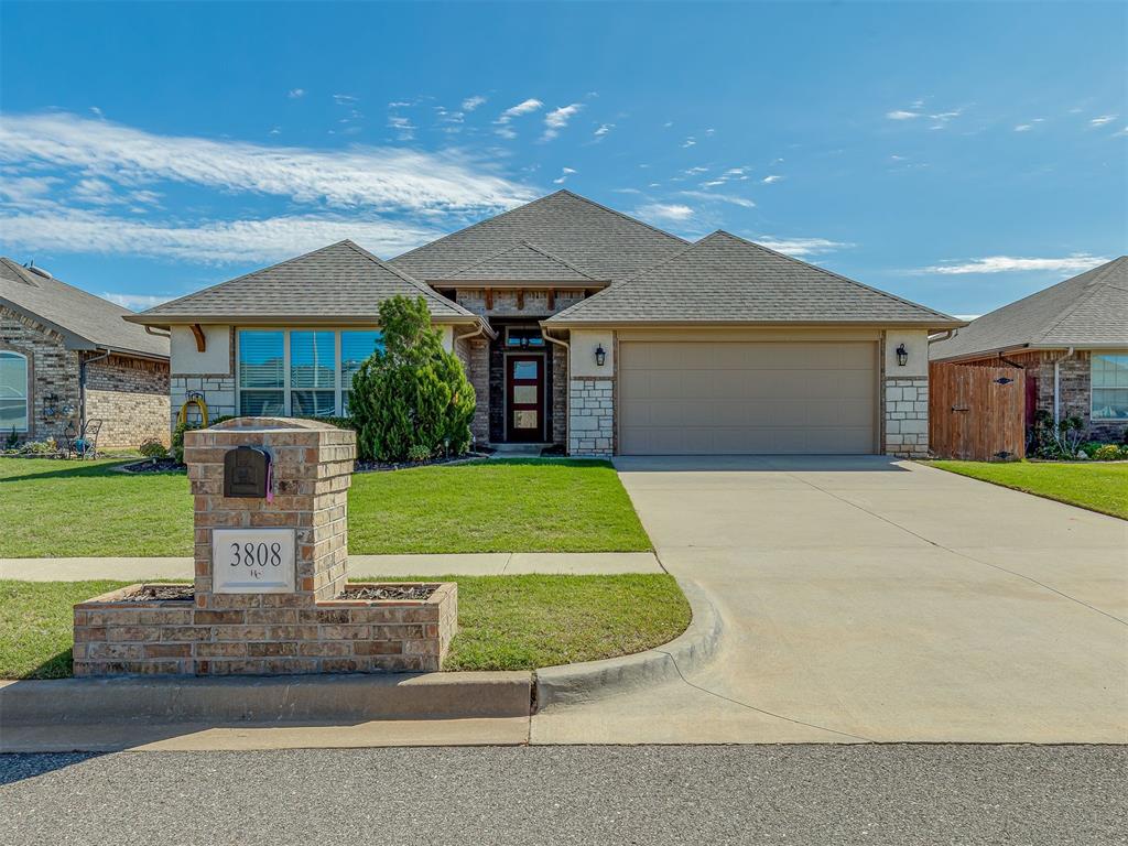 Check out this beautiful homes that offers a refined living experience defined by modern standards and architectural integrity.  Featuring brand new carpet, fresh paint, granite counters throughout. Have your coffee on the covered patio with a great view of the neighborhood lake. The neighborhood features a lake, walking trails, a community park with a tennis court, a pickleball court, a playground and a basketball court.