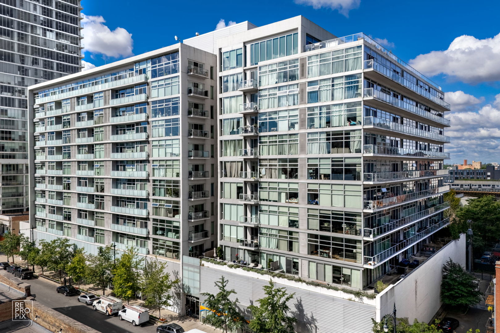 Brokers note: we've received more than one offer on this property, and are therefore asking all brokers to submit a best and final offer by Monday, September 8 at 5:00p.     Experience the best of city living in this newer contemporary glass high-rise on Michigan Avenue in the heart of South Loop! This 1 bedroom loft has tons of natural light pouring in, and breathtaking views from the floor to ceiling windows. This unit also features 10 ft. ceilings, hardwood floors, in-unit washer/dryer, and a Juliet balcony for watching the river and Chicago's historic drawbridges. The kitchen features a butcher block island, stainless steel appliances and granite countertops. Heat, water, gas & cable included in HOA. Perfect location near the lake, museums, and Soldier Field. It's an easy walk to the loop, and the Michigan Avenue bus stops right at your front door. The door staff is onsite 7pm-3am beginning Wednesday evenings and ending on Monday mornings. Everything you want in downtown living! Cats and (maximum 2) dogs welcome too!