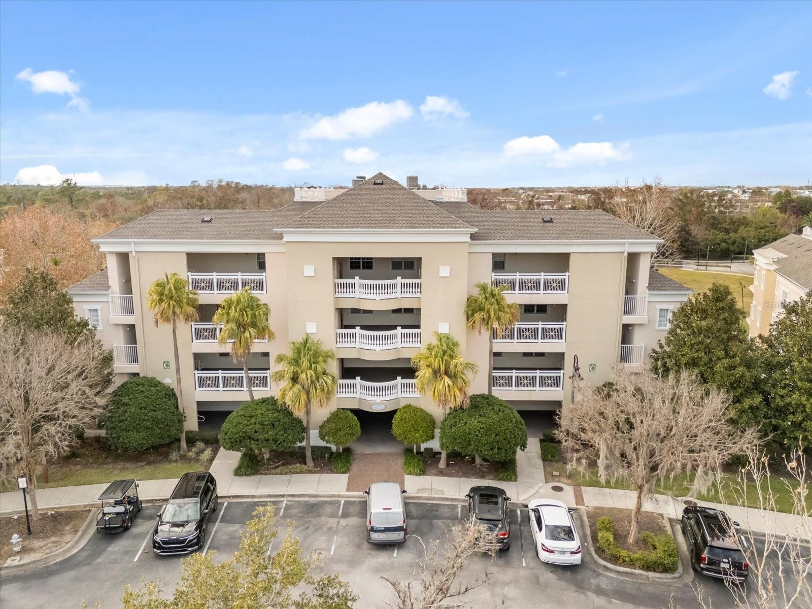 3 Bedroom 3 Full Bath FULLY FURNISHED ground floor condo in the highly sought after community of Centre Court Ridge at Reunion Resort. Enjoy morning coffee & afternoon SUNSETS from your large private lanai with breathtaking GOLF VIEWS of the 13th Fairway and Green of the Tom Watson Signature Course. Centre Court Ridge is perfectly positioned centrally within the resort allowing you quick access to all of the Reunion amenities within short walking distance. The Refrigerator and Washer were replaced in 2021 as well as luxury vinyl flooring was added in the living and dining areas, barstools, living room sofa and dining room table. The kitchen includes granite countertops, hardwood cabinets with crown moulding and stainless appliances. The spacious primary suite has dual vanities with granite countertops, a separate tub and walk in shower additionally TWO walk-in closets as well as access to the covered lanai. The two guest bedrooms are also equipped their own full bathrooms with one that is shared with the living space. The Centre Court Ridge community offers a Heated Pool, Hot Tub, Putt Putt Course and 6 Har-Tru Tennis Courts, Pickle Ball and Tennis Pro Shop.  Reunion Resort is a 2,300 acre Private Golf and Tennis Community, just 6 miles to Disney and the parks, and a 30 min drive to the Orlando International Airport.