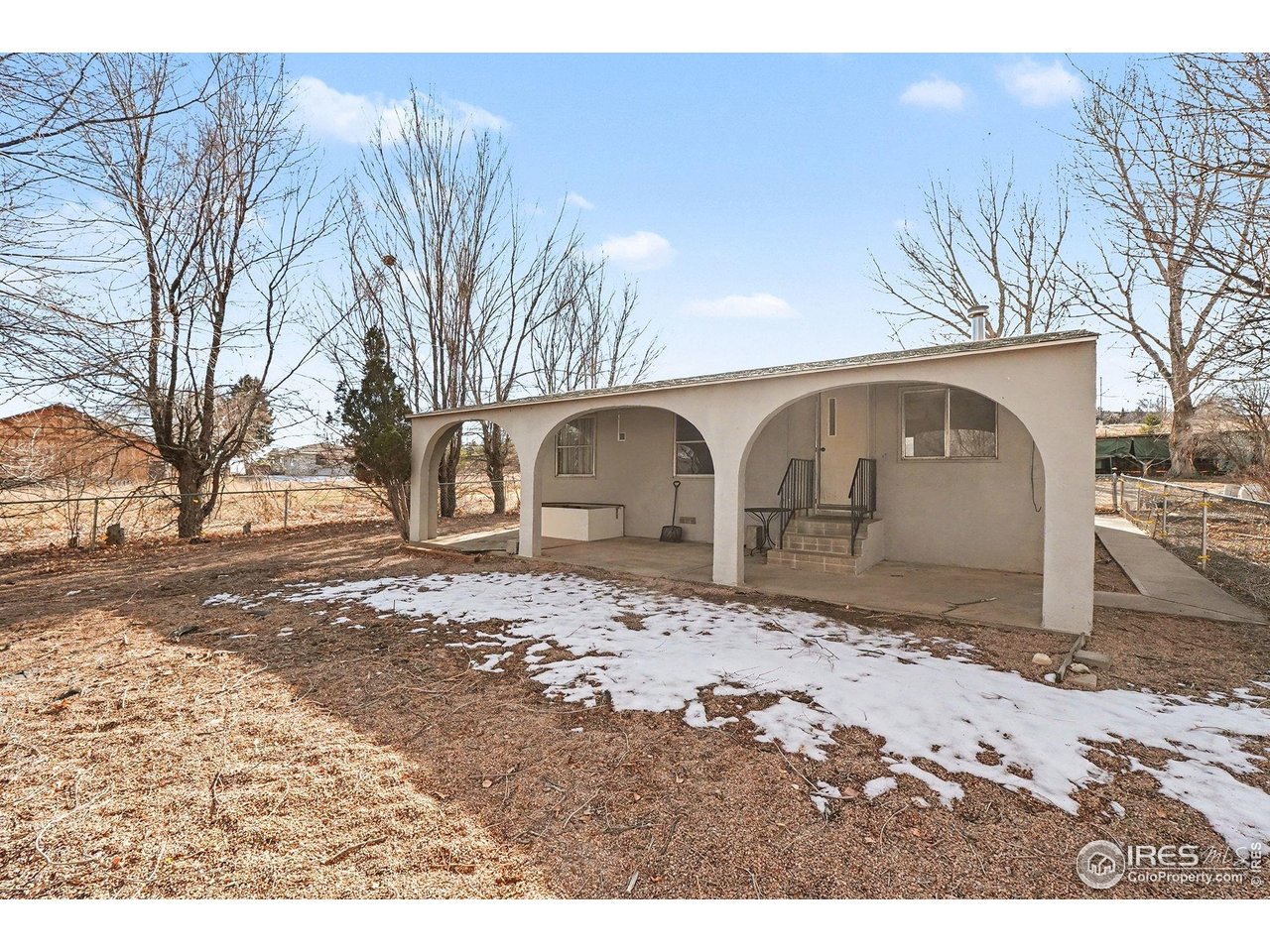 Welcome to this amazing 2+ Acre parcel with so much to offer. Big, beautiful trees, fully fenced horse property, water tap already installed with Fort Collins/Loveland Water District, electricity to the property. Beautifully hidden and tucked away - with no HOAs and yet fabulous access to natural areas down the road along with proximity to I-25. No back yard neighbors, lots of breathing room. The mobile home is not financeable, and the title has not been purged. Buyers will be responsible for removal of mobile home. Cash or construction loans only.