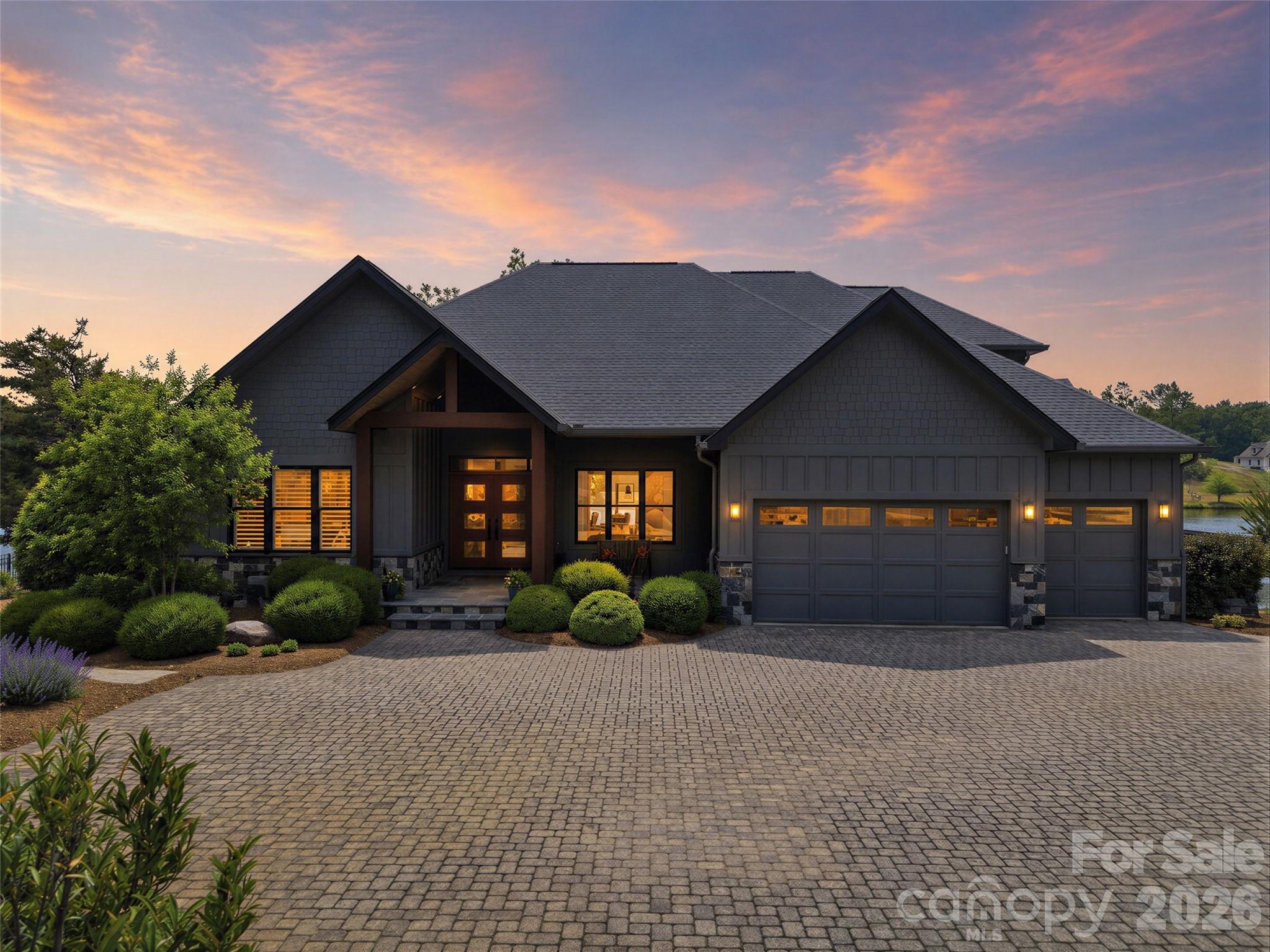 Welcome to Derbyshire—an exclusive gated equestrian community in the heart of Polk County—where luxury living meets the beauty of horse country. Nestled along the community lake, this stunning home on Mapleton Lane offers breathtaking water views from nearly every room, creating a peaceful retreat you’ll never want to leave.This property sits on two lakefront lots totaling just over 2 acres, offering both privacy and flexibility. Whether you choose to enjoy the additional space or explore the opportunity to sell the extra lot as a future investment, the options are yours. With over 3,000 square feet of thoughtfully designed living space, the home features expansive windows that flood the living, kitchen, and dining areas with natural light—all overlooking the serene lake. Wake up to water views from every bedroom and unwind each evening with sunsets reflecting across the water.The spacious layout includes a versatile bonus room, perfect for a home office, media space, or guest retreat. A 2.5-car garage provides ample room for vehicles, storage, or hobby space.Quality and comfort shine throughout with tasteful upgrades and the added peace of mind of a whole-home Generac generator—ensuring you’re always prepared while enjoying uninterrupted comfort.Whether you’re drawn to Derbyshire for its equestrian lifestyle, scenic beauty, or sense of privacy, this rare lakefront opportunity offers it all from your own private retreat.