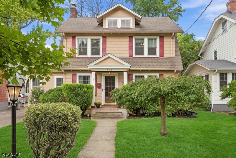 Welcome to 548 Hort Street, a charming 3-bedroom, 2.1-bath home in sought-after Westfield, where character, comfort, and outdoor appeal come together. The enormous private backyard is a true highlight, with blooming perennials, a spacious patio, and ample room for play, gardening, outdoor dining, and entertaining.Inside, the sunny Living Room and inviting Dining Room provide comfortable settings for everyday living and gatherings. A charming Office/Den features a vaulted ceiling, exposed brick, and skylight, creating a warm, character-filled retreat. The well-appointed Kitchen offers custom cabinetry, granite countertops, and a convenient breakfast bar.Upstairs, three generous bedrooms are complemented by a beautifully renovated Full Bath with marble tile and a granite-topped double vanity. The finished Lower Level adds a versatile Play/Recreation Room and abundant storage. On the Third Floor, unfinished space offers flexibility for future use and potential expansion, including the possibility of a two-story addition, subject to applicable approvals.Conveniently located near parks, top-rated Westfield schools, and the NYC train, this inviting home combines character, outdoor enjoyment, adaptable living space, and exciting potential for the future.