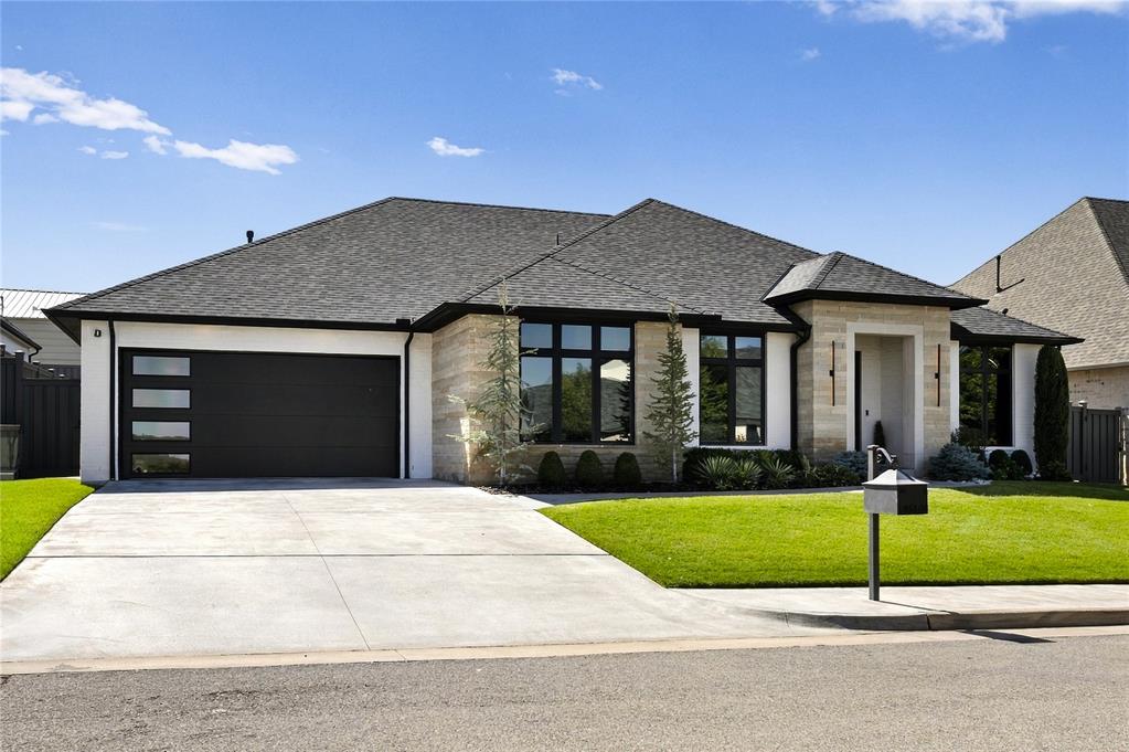 THE LAKES AT CROSS TIMBERS. BILL ROBERTS RESALE. WIFI-CONTROLLED HEATED POOL & HOT TUB. This is the kind of home that makes you want to cancel your plans and stay home! Located in the exclusive, gated Lakes at Cross Timbers, this stunning Bill Roberts resale offers luxury, privacy, and a backyard designed to enjoy YEAR-ROUND! The WiFi-controlled heated pool and hot tub feature LED lighting that transforms the backyard into your own private resort after sunset. Beautiful landscaping, a stunning grass wall, Trex fencing, and a separate fenced dog area make this outdoor space as functional as it is beautiful. Slide open the oversized glass doors and experience seamless indoor/outdoor living, perfect for entertaining or enjoying a quiet evening at home. Inside, the thoughtfully designed layout is a DREAM! The kitchen features a gorgeous waterfall island, walk-in pantry, coffee bar, and beautiful hand selected designer finishes. The primary suite offers DOUBLE CLOSETS, including a convenient pass-through to the laundry room. Need flexibility? The dedicated office with French glass pocket doors can also serve as a 4th bedroom, if needed. Fresh paint, smart lighting, a gas fireplace, and a statement powder bath with a freestanding black granite sink add even more character. The 3-CAR TANDEM GARAGE offers extra room for a golf cart, additional vehicle, or home gym! Backing to a 7.3-acre property provides additional privacy without a row of homes directly behind you. AND THE BEST PART? LAWN CARE IS INCLUDED! Spend your weekends enjoying your heated pool instead of maintaining the yard. Residents also enjoy a clubhouse, fitness center, resort-style community pool, playground, pond, and outdoor gathering spaces. Minutes from Crest Grocery, ShowBiz Cinemas, restaurants, medical offices, and I-35. LESS MAINTENANCE. MORE LIVING. AND A BACKYARD THAT'S JUST AS INCREDIBLE AT NIGHT AS IT IS DURING THE DAY!