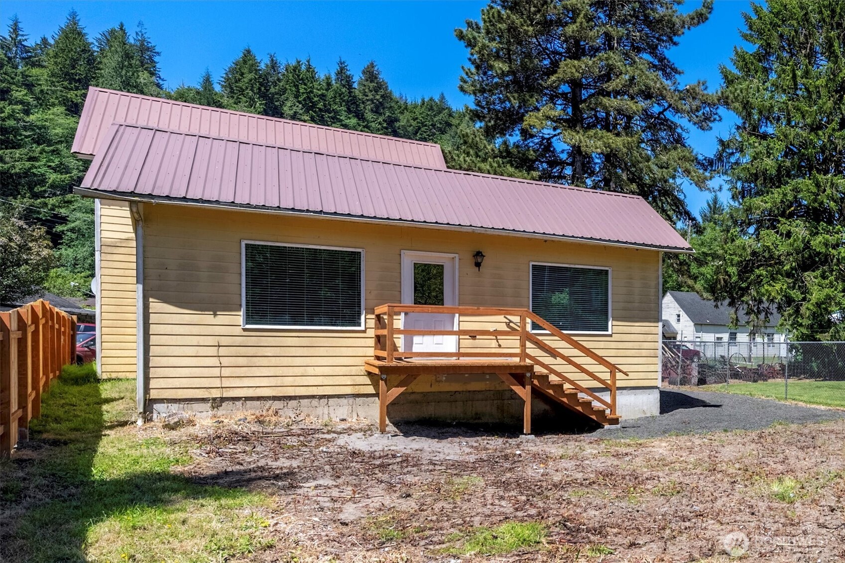 This charming two-level home is located in the picturesque town of historical Skamokawa, Washington. The house features a modern open concept layout, with 2-bedrooms and 1-bathroom. The spacious interior features an open concept contemporary design, ideal for creating your dream living space. The partially fenced yard offers privacy and room for outdoor activities.Located in a great community, you'll have easy access to nearby amenities such as a walking bridge over to Vista Park, Kayak adventures or fishing on the Columbia River. With potential as an Airbnb, this home offers endless possibilities for a creative owner. Don't miss out on this opportunity to own your slice of paradise in this quaint little town.