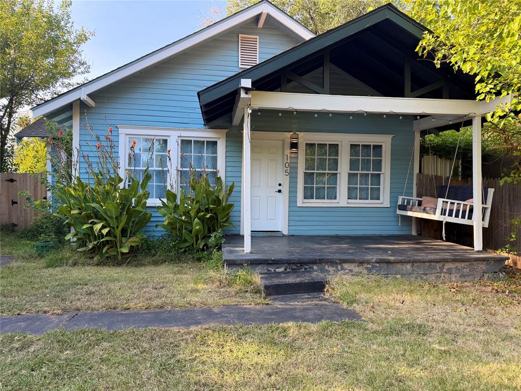 Charming Bungalow in the Heart of Norman!Welcome to 105 W Mosier St! This charming bungalow features an updated kitchen and bathroom, dedicated laundry room, covered front porch, and a large fenced backyard.Located on an R-2 lot within walking distance of Downtown Norman and just minutes from OU, restaurants, shopping, and everyday conveniences.The home retains its original wood-frame windows, offering an opportunity for a future efficiency upgrade.Great location, great lot, and tons of classic Norman charm!Owner is listing Realtor