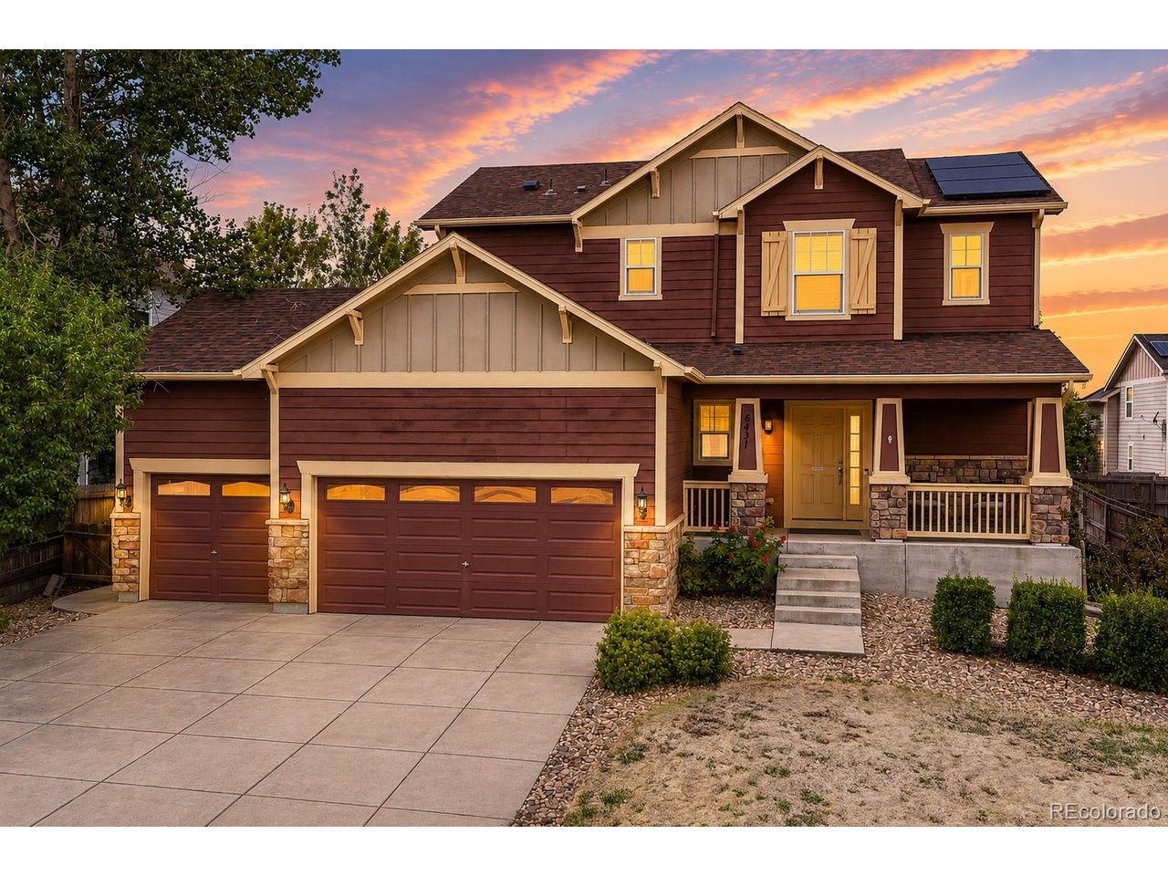 Welcome to 6431 S Ider Street, where generous living space, a finished lower level and a three-car garage come together in a home designed for everyday living and entertaining. The main level offers an open, comfortable layout with abundant natural light, multiple gathering spaces and an easy connection between the kitchen and living areas.Upstairs, the spacious bedrooms provide plenty of room to spread out, while the finished lower level adds an entirely different dimension to the home. Enjoy a large recreation and game room, additional sitting area, wet bar with sink, beverage refrigerator and cabinetry, plus a bedroom and bath-creating flexible space for guests, entertaining, a home office or extended living.Outside, the backyard offers room to relax, play and entertain, while the three-car garage provides excellent parking, storage and workspace. A solar energy system adds another practical feature to the home.Located in southeast Aurora with convenient access to neighborhood amenities, shopping, dining, parks and major commuting routes, this home offers an impressive combination of space, flexibility and value. With multiple living areas, a highly functional finished basement and a true three-car garage, 6431 S Ider Street gives you room to make the home work for the way you live.