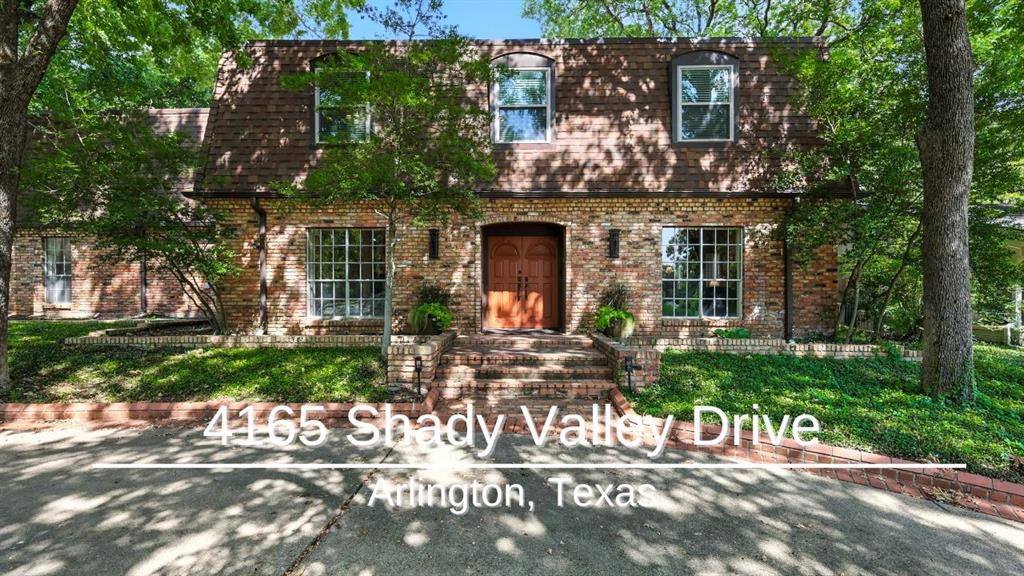 Prestigious Shady Valley Estates French ChateauIn one of Arlington’s most coveted neighborhoods, this sprawling French chateau in Shady Valley Estates sits on an oversized lot shaded by mature trees, with peaceful golf course views right out front. The location? Absolutely unbeatable. You’re just 10 minutes from Arlington’s Entertainment District, 30 minutes from Dallas or Fort Worth, and practically a chip shot away from Shady Valley Country Club and Golf Course.Inside, you’ll find a home that’s all charm with just the right amount of character. Real brick floors stretch through the formal and casual living spaces, and thanks to the new smart home lighting, every room can be as bright as your future here. Cozy up next to one of the two fireplaces on chilly evenings or host the dinner party of the year in the oversized dining room that easily seats twelve...with a chef’s kitchen ready to rise to the occasion. Stainless steel appliances, farm and prep sinks, endless storage, and counter space for days mean you can handle anything from Tuesday tacos to Thanksgiving feasts.Upstairs, there’s room for everyone. A media room for movie nights or gaming marathons, a spacious flex room with a wet bar for playtime, homework, or a second living area, plus a second primary suite with golf course views — perfect for in-laws, guests, or anyone who just loves a good view.Need even more space? The private apartment or office suite above the garage is ideal for guests, college kids, au pairs, or even a home-based business.Step outside and you’ll find plenty of places to relax and entertain — a covered porch, a fire pit, a roomy deck, and a generously sized backyard. And when that still isn’t enough, there’s extra green space right across the street for even more room to play.This home blends elegance, personality, and a location that’s second to none — a true Shady Valley gem that checks all the boxes.