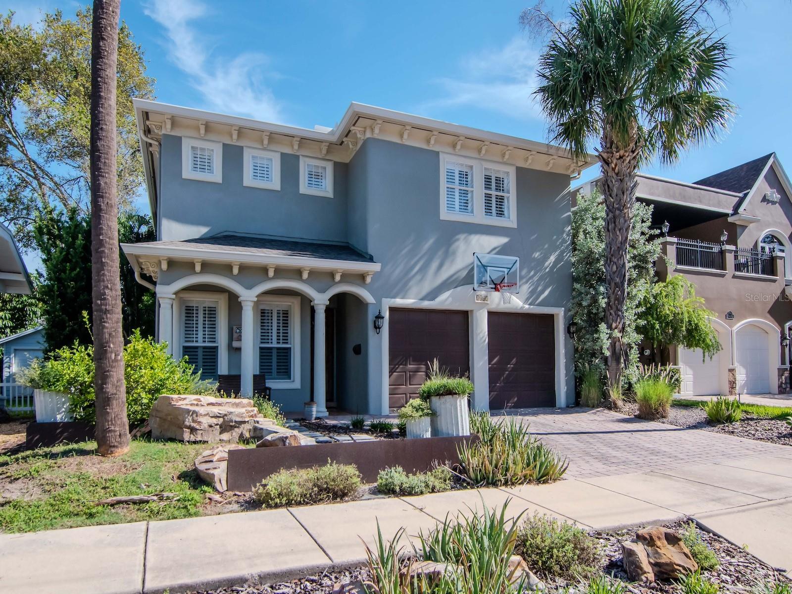Welcome to this beautifully updated home in the heart of Palma Ceia Park in a top-rated school district where every detail has been thoughtfully designed - blending luxury upgrades with everyday functionality.  This stunning home features a fully renovated chef’s kitchen with GE Café appliances, 2-zone wine fridge (reds and whites), Sharp drawer microwave, 6-burner gas range including a wok burner, custom backsplash, huge island with lots of additional storage and cookbook shelves, large single bowl stainless steel sink, new lighting including under the cabinet lighting, custom tile detail over the cooktop, granite counters, 42” cabinetry with crown detail, 2 pantries and a trash pull-out.  The adjacent spacious family room has a gas fireplace, brick accent wall with twin built-ins on either side, and is open to both the kitchen and dining room.   Located at the front of the home is a home office (French doors for privacy) or it could easily serve as a more formal space – a baby grand piano would be perfect in this space.  The primary suite boasts an oversized bedroom, a massive custom closet, and a second closest for additional clothes, shoes or storage.  The primary bathroom features a double vanity with undermount sinks, raised granite counter, jetted soaking tub, large walk-in shower with bench and two shower heads, linen closet, and a private WC.   All secondary bedrooms are oversized with generous closets. The upstairs laundry room has upper and lower cabinets and a hanging bar.  The downstairs powder room is outfitted with upgraded Kohler fixtures.  Additional features to note:  staircase risers with custom mosaic tiles, solid 8’ doors, plantation shutters and wood blinds throughout, crown molding, surround sound in family room, 1st level hallway, primary suite, and back porch.   The pool and pavered deck are a lovely private oasis, and the backyard is completely fenced.  Recent updates include new roof (2025), 1st-floor HVAC condenser (2025), 2nd-floor HVAC (2024), and tankless gas water heater (2023). Palma Ceia Park is centrally located in South Tampa – walk to restaurants and The Bayshore and MacDill AFB, downtown Tampa and Water Street, Selmon Expressway and all major roads and shopping are just a short drive away.  The following are not warranted: front and backyard fountains and water softener.  Sellers and previous owners never had the need to use the pool heater; therefore, it is not warranted.