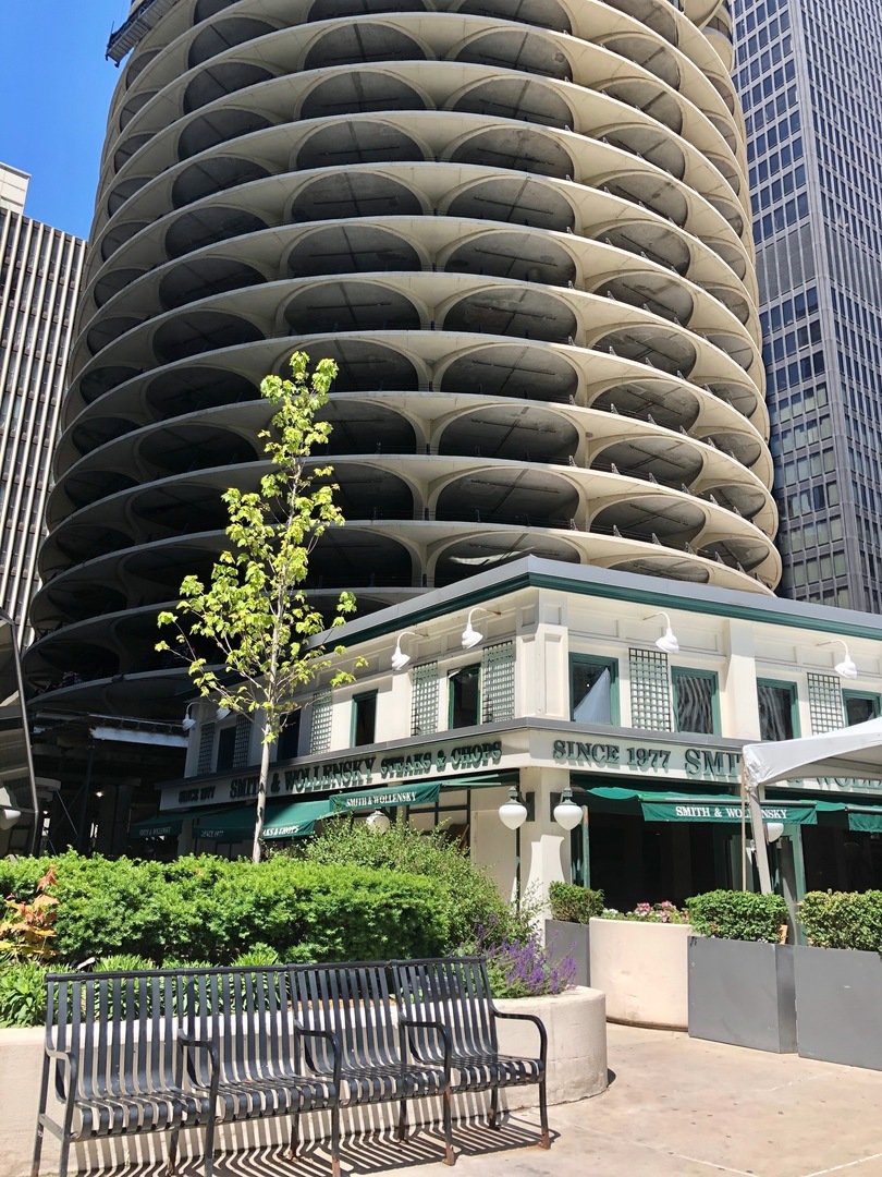 Here is your chance to live in the Iconic Marina Towers!  Timeless Chicago Architecture, the Marina Towers are a Chicago landmark! Sunny 1 Bedroom and 1 Full Bath condo in the East tower is ready to make your own! Bring your decorating ideas and transform this condo to your style!  Whether you are looking to live in the center of Chicago or maybe a weekend/holiday pied-a-terre, this is where you want to be! Stunning views of the city from the 2 balconies.  Open  Floor plan includes the living/dining room combo with expansive windows and access to the large balcony! Kitchen outfitted with white cabinetry, great counter  space, breakfast bar & perfectly equipped for easy meals. Bedroom offers nice light and access to its own private balcony. Full hall bath and walk in closet to keep you organized.  Assigned storage unit is  on the 20th Floor. Parking may be available at an additional monthly cost. Amazing amenities with exercise room, additional storage, door person, party room, and more.  Living here is a breeze!  Rental and valet parking available. Assessments include water and WIFI/cable TV/internet.  Condo being sold "as is".