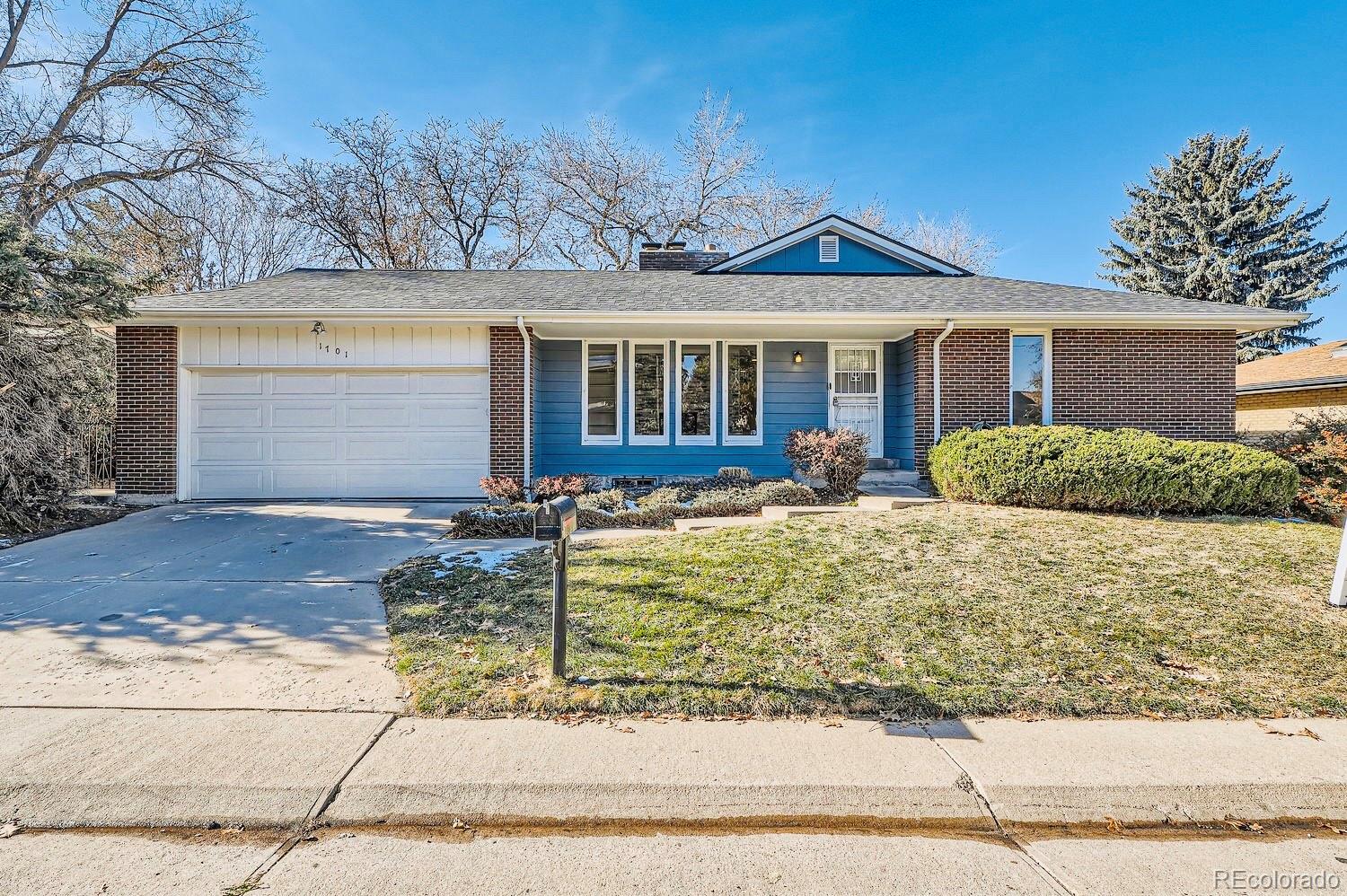 New Low Price, Bring All Offers! NO HOA! Move-In Ready! Welcome Home to your beautiful remodeled Large Lot, 5-bedroom, 3-bathroom, 2 Car Garage Home in the heart of Virginia Village, Denver across the street from Cook Park Recreation Center! This updated Mid-Century Modern masterpiece seamlessly blends classic charm with modern amenities, offering the perfect balance of style and functionality for both everyday living and entertaining.Step into a light-filled open-concept space, where a spacious kitchen w/ a large island invites culinary creativity. The eat-in area, currently styled as a kitchen lounge, offers flexibility to fit your lifestyle. Large windows flood the home with natural light, enhancing the airy, open atmosphere throughout. The expansive living room features a striking stone-accented fireplace, while the formal dining room provides an elegant setting for meals and gatherings. This home stands out with its finished basement, ideal for a family recreation area, media room, or additional bedroom. With two fireplaces—one upstairs and one downstairs—this home exudes warmth and character. Enjoy the convenience of an oversized 2-car garage, a new roof, and modern Bluetooth-enabled bathrooms. The serene, private backyard is perfect for relaxing or entertaining, featuring a spacious patio that seamlessly extends from the kitchen. Located just minutes from Cherry Creek, downtown Denver, DIA, shopping, and surrounded by outdoor amenities, across from Cook Park, near the Cherry Creek Bike Path, and High Line Canal, this home offers a rare opportunity for a mid-century retreat in a prime location at a great price! Welcome home!