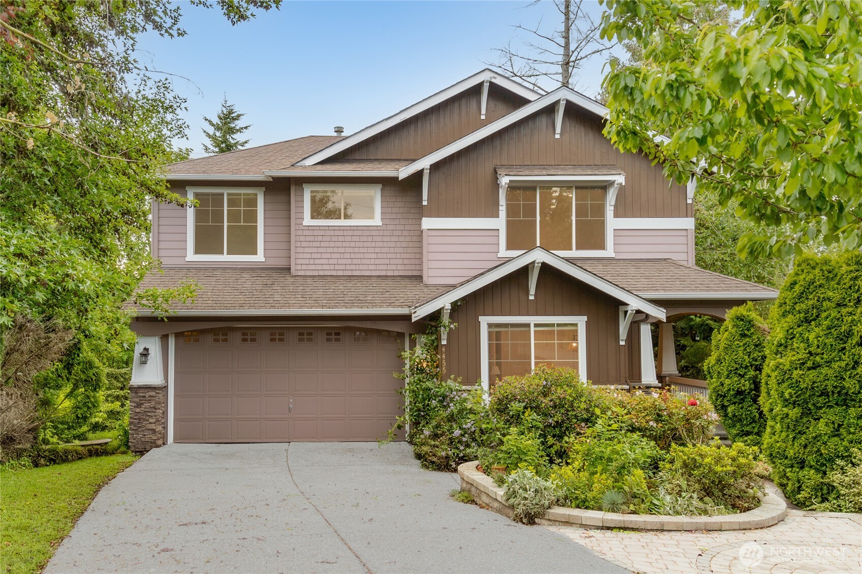 Exquisitely renovated & impeccably maintained, this Murray Franklyn masterpiece offers the perfect blend of luxury finishes, modern comfort, central A/C, & peaceful lake Washington views in one of Lakemont's most desirable cul-de-sacs.  The thoughtfully designed floor plan features 4 spacious bedrooms, 2.75 bathrooms, & a versatile upper bonus room that can serve as a 5th bedroom. A main-floor bedroom with an adjacent 3/4 bath is ideal for guests or multigenerational living. Plus, offer 400 sqft of unfinished potential.  Extensively updated by the current & previous owners, the home showcases a stunning kitchen remodel with custom cabinetry, premium appliances, heated tile floors, and quartz countertops. The luxurious primary suite features dual mini-splits, a massive walk-in closet, and an updated ensuite with newer cabinetry and countertops. Additional upgrades include refreshed secondary baths, newer upper-level paint, updated lighting and switches, LVP flooring throughout the second floor and staircase, newer central A/C, and a newer washer/dryer set.  Nestled at the end of a quiet cul-de-sac on a private 1/4-acre lot backing to protected greenbelt, the property offers freshly painted multi-level entertaining decks, fruit trees, gardening space, and partial lake views from the living, dining, and primary rooms. Complete with a 3-car tandem garage, top-rated Issaquah School District schools, easy access to Seattle and downtown Bellevue, and pre-inspected for peace of mind.