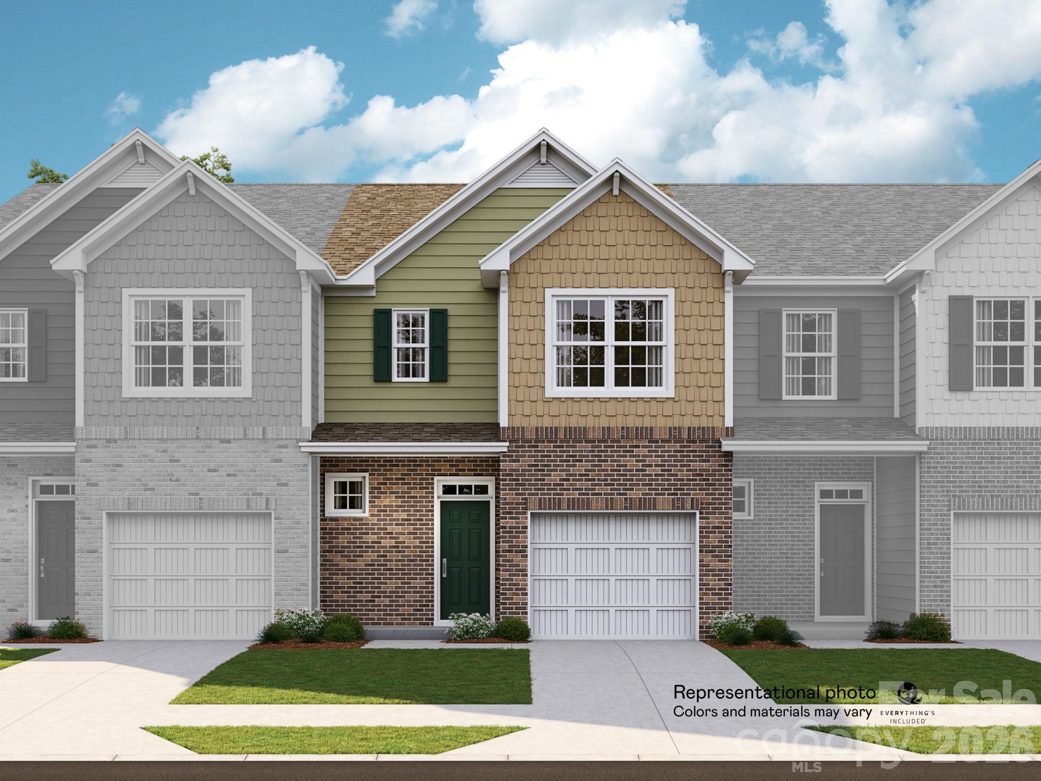 Step right in to our Carlton home! This new two-story end unit townhome offers 3 generous bedrooms and 2.5 baths.  The first floor features an open design with kitchen island complete with extra seating. Quartz counters, tile backsplash and LVP flooring throughout the main level are just a few of the extras included in this home. Large family room area and dining area are ideal for meals and relaxation. There is also ample space for a desk area. The owner’s suite is upstairs along with two secondary bedrooms. Everything's Included program means you will get quartz or granite kitchen countertops, subway tile backsplash, all kitchen appliances included, ceramic tile shower, luxury vinyl plank flooring on the stairway and window blinds at no extra cost! Even high speed Internet is included in your HOA dues! Redhawk is a master-planned community suited for all ages, offering resort-style living. Amenities planned include two story clubhouse, two swimming pools, playgrounds, tennis and pickleball courts, dog park, disc golf and much more! Located right near downtown Belmont, 30 minutes from Uptown Charlotte and 22 minutes from Charlotte Douglass airport.