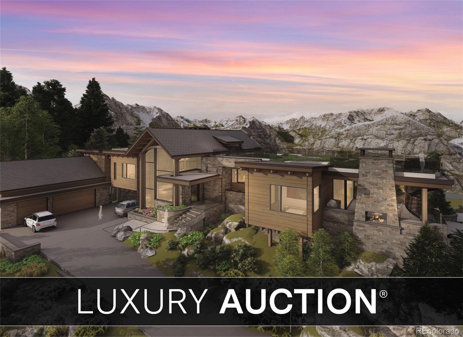 This luxe mountain retreat will be sold at Luxury AUCTION Without Reserve on September 25, 2025! List price for REFERENCE ONLY. Inquire for details. Summit County lake house perched atop Summerwood Ridge above Lake Dillon, this extraordinary 13,765 SF mountain modern home—designed by Charles Cunniffe Architects (out of Aspen) and built to the highest standards by Kendrick Olson Construction (out of Aspen)—is being offered as an unfinished shell, allowing the buyer to bring their vision to life. Set on a rare 2.14-acre double lot with old-growth trees and striking rock outcroppings, the property captures breathtaking panoramic views of the 10 Mile Range, Buffalo Mountain, and shares a lot line with Lake Dillon.

The residence is centered around a stunning white oak, timber-framed Great Room with a massive two-sided fireplace, flanked by floor-to-ceiling glass that immerses the space in natural beauty. Expansive decks and patios seamlessly blend with the landscape, offering a dramatic indoor-outdoor living experience. The Primary Suite is designed to float at the cliff’s edge, with 270-degree views and a spa-inspired bath.

This home offers unparalleled potential, with plans for 7 bedrooms, 6 full and 2 half baths, a media and game room with a wet bar, a wine display, a gym with a sauna, and a 750 SF private-access Mother-in-Law suite. The infrastructure for two 3-car garages, a heated driveway, and integrated smart home systems has been meticulously planned. The architectural vision incorporates custom white oak timbers and millwork, alongside exquisite stone finishes, offering the buyer an exceptional framework to complete their dream home.

With its unrivaled location— Looking down on the water of Lake Dillon just 10 minutes from Keystone, 20 minutes from Breckenridge, Copper, and A-Basin, and 40 minutes from Vail—this is a once-in-a-lifetime opportunity to shape a true legacy property in Summit County. This Home is being sold as a shell.
