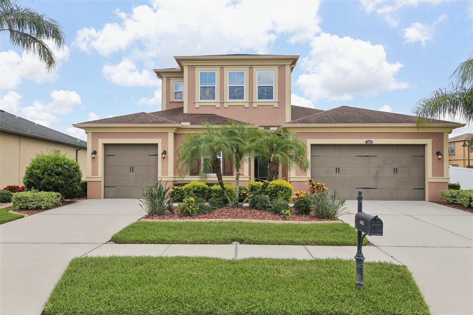 *** OWNER MOTIVATED  BRING OFFERS *** You’re going to fall in love with the open layout and elegant features of this stunning home! Nestled on a spacious corner lot in the gated community of Sago Village at Trinity Lakes, this meticulously maintained SMART home offers no CDD fees, low HOA, and access to top-rated schools—making it the perfect blend of comfort and convenience.

Built in 2017, the Hamilton Model by CalAtlantic Homes boasts over 3,270 square feet of well-designed living space, including 4 bedrooms, 3 full baths, a generous upstairs bonus room perfect for gatherings or a home theater, and a 3-car split garage.

From the moment you arrive, you’ll be impressed by the enhanced curb appeal, complete with an upgraded exterior lighting package. Step inside to find a light and airy interior full of custom upgrades like 20x20 tile flooring, crown molding, 8’ doors, 5" baseboards, custom blinds, and modern lighting fixtures. Architectural details like arched entryways and mosaic tile inlays add a touch of timeless elegance.

This home was built with energy efficiency in mind, featuring spray-foam insulation in walls and attic, ENERGY STAR® appliances, and a programmable thermostat. Additional highlights include indoor and outdoor surround sound pre-wiring, upper garage shelving, and more!

Don’t miss your opportunity to own this exceptional home—schedule your private showing today and be one of the first to experience everything it has to offer!