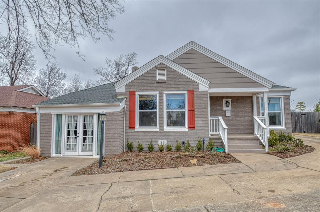 Located in the prestigious Nichols Hills neighborhood, this remodeled home is just blocks from upscale dining, boutique shops, Trader Joe's, and Whole Foods. When you step inside this cute bungalow, you'll notice that it is just as bright on the inside as it is on the outside.  This home is full of classic charm as well as modern updates.  The kitchen has stainless steel appliances, a gas range, granite countertops, plenty of storage and shaker-style cabinets.  Classic features continue throughout the house with hardwood floors, a gorgeous, tiled fireplace, and custom tile in both bathrooms.  In addition to being close to shops and restaurants, you're conveniently located just minutes to I-40 and Hefner Parkway.  Don't miss your chance to own this thoughtfully remodeled home in Nichols Hills!