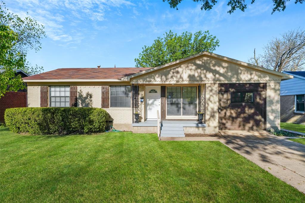 Welcome to this beautifully updated 4-bedroom, 2-bath home that truly stands out in this established  neighborhood! This move-in ready home has been thoughtfully upgraded with a completely remodeled kitchen and updated bathrooms, featuring modern finishes, updated fixtures, and a clean, contemporary design that today’s buyers are looking for. Fresh interior paint throughout creates a bright and inviting atmosphere, while new luxury vinyl plank (LVP) flooring offers the perfect combination of style, durability, and low maintenance. The converted garage provides valuable additional living space, making it ideal for a 4th bedroom, home office, media room, playroom, or second living area—perfect for flexible living arrangements, working from home, or growing households. The kitchen is equipped with new appliances, and a stove will be installed prior to closing, adding even more value and convenience for the next owner. Step outside and enjoy a large backyard with mature trees, offering shade, privacy, and plenty of room for outdoor activities, pets, or future improvements. The wood privacy fence creates a secure and peaceful setting, while the concrete patio pad is ready for outdoor dining, entertaining, grilling, or even a future covered patio. Additional highlights include a functional layout, abundant natural light, and a great balance of indoor and outdoor living space. Conveniently located near schools, shopping, dining, and major highways, this home combines modern updates, versatile space, and a desirable location—making it an excellent choice for buyers seeking a turnkey property with room to grow. Roof replaced  on April16,2026