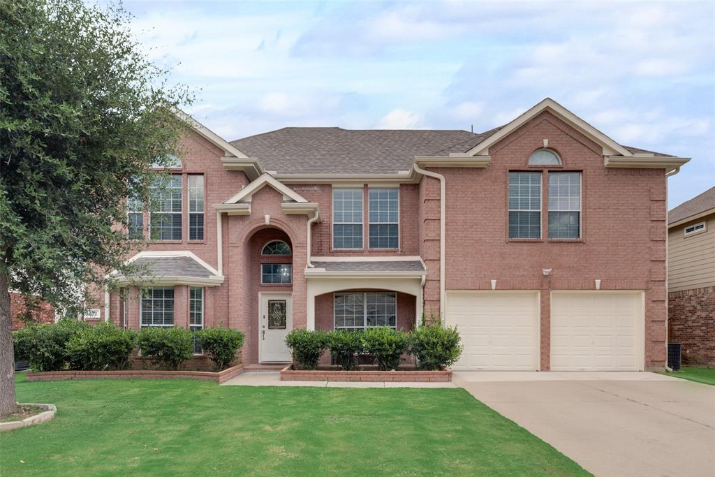 Welcome home to this beautiful, well-maintained, move-in ready home with recent updates and featuring 5 bedrooms, 2 living areas, 1 office, 1 game-room, and 3.5 bathrooms in highly sought after Mansfield ISD! Primary bedroom and office on first floor, 4 bedrooms, 1 game-room, and 2 full baths on second floor. Luxury vinyl plank flooring throughout the first floor. Kitchen includes granite countertops and all stainless steel appliances and a pantry. Beautiful landscaping and an extended covered patio in the backyard and front porch will be a great spot for relaxing and spending time with loved ones and friends! Schedule a showing today!