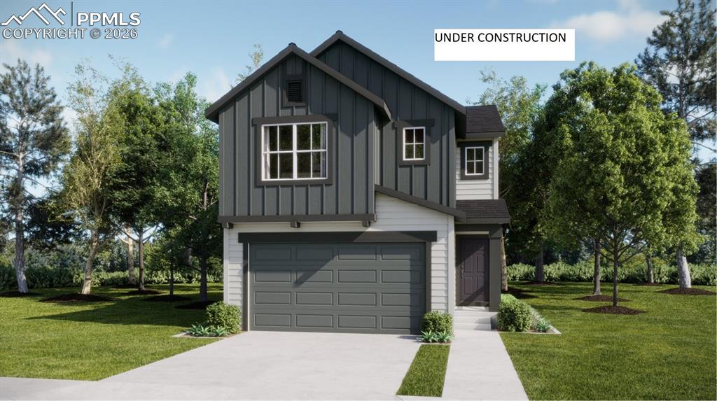 Feel right at home in this beautiful new Fir 2-story floorplan located in the Preserve at Mesa Creek. Featuring 3 beds, 2.5baths, great room, kitchen, loft and 2 car garage. Beautiful upgrades and finishes throughout including luxury vinyl plank flooring, stainless steel appliances and more. Lennar provides the latest in energy efficiency and state of the art technology with several fabulous floor plans to choose from. What some builders consider high-end upgrades, Lennar makes a standard inclusion. This beautiful community is nestled at the foot of the Rocky Mountains.  Just a short drive to Old City Colorado, dining, shopping and other amenities. Explore and hike at Garden of the Gods and Pikes Peak.  Come see what you have been missing today! Welcome home! Photos and walkthrough tour are a model only and subject to change.