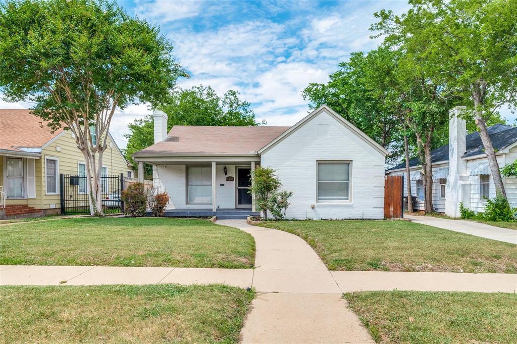 Charming home in the heart of Fort Worth! From the moment you arrive, you’ll love the spacious covered front patio—perfect for relaxing or welcoming guests. Inside, a large living room with a cozy fireplace opens to the remodeled kitchen and dining area, creating an ideal space for gathering and entertaining. Generously sized bedrooms and a well-appointed bathroom provide comfort and functionality. The property also features a side driveway with a detached garage in the backyard for added convenience and privacy.