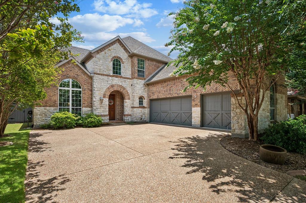 Nestled on a quiet cul-de-sac in the highly sought-after Cascades neighborhood of Stonebridge Ranch, this exceptional Highland Home offers the perfect blend of luxury, functionality, and timeless style. Featuring 5 spacious bedrooms, 4 full bathrooms, a private study, game room, media room, and a 3-car garage, this thoughtfully designed floor plan provides flexible living spaces for every stage of life. The heart of the home is the gourmet kitchen, beautifully appointed with white cabinetry, granite countertops, a gas cooktop, double ovens, island that opens seamlessly to the inviting family room. Hand-scraped hardwood flooring, plantation shutters, extensive crown molding, decorative lighting, and an open-concept layout create an elegant yet comfortable atmosphere throughout. The primary suite offers a peaceful retreat with a spa-inspired bath featuring dual vanities, a soaking tub, separate shower, and generous walk-in closet. A secondary bedroom and full bath on the first floor provide an ideal space for guests. Upstairs you'll find 3 additional bedrooms, a spacious game room, dedicated media room, and an impressive walk-out attic for abundant storage.Step outside to your private backyard oasis designed for year-round entertaining. The covered outdoor living area features a built-in grill, bar seating, bev. refrigerator, outdoor speakers, and plenty of space to relax or host gatherings. Professionally landscaped grounds and a spacious backyard complete the outdoor experience. Residents enjoy all the award-winning amenities of Stonebridge Ranch, including community pools, parks, walking trails, tennis and pickleball courts, lakes, beaches, and playgrounds. Conveniently located near shopping, dining, major highways, and within acclaimed Frisco ISD, this beautifully maintained home offers an outstanding combination of luxury, comfort, and location.