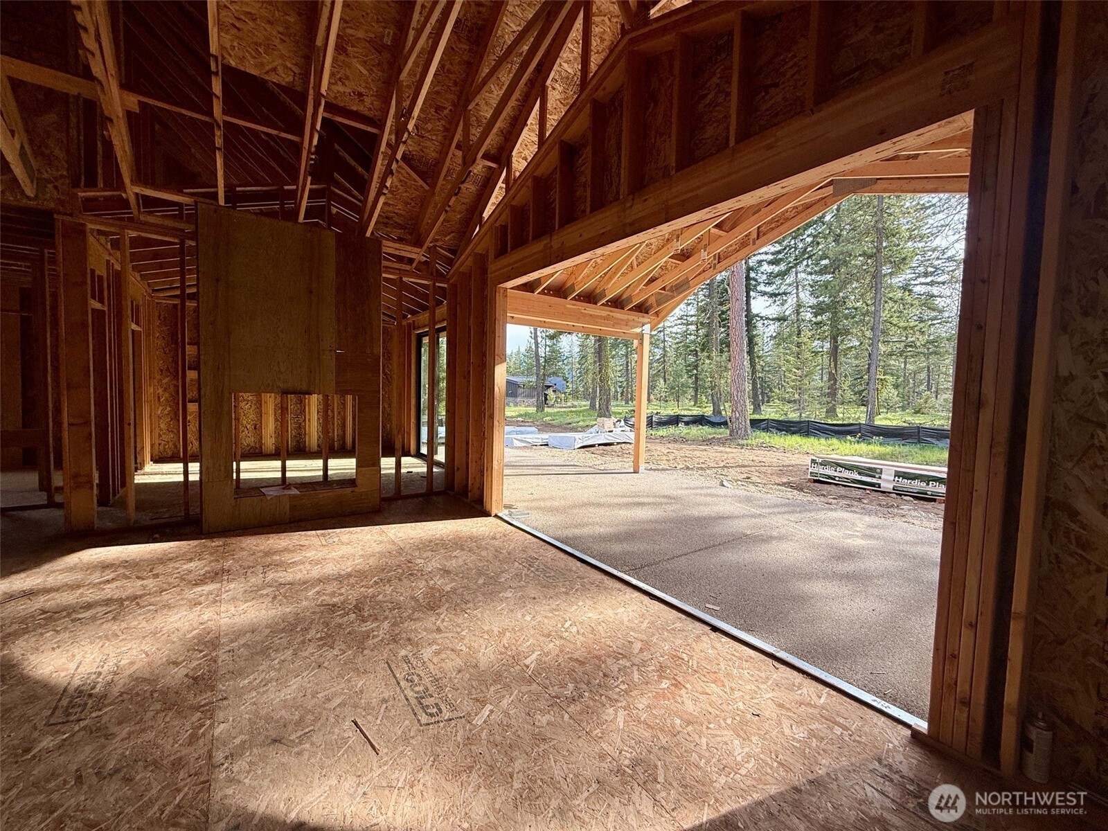 Living room opens to woodland meadow - May flowers are stunning!