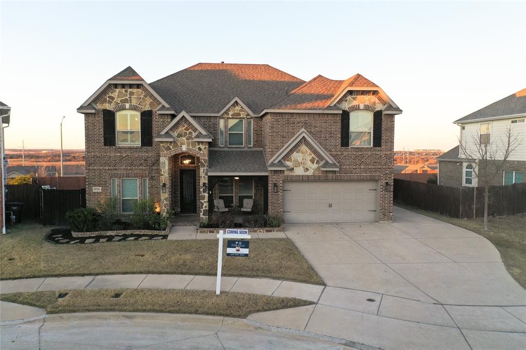 Nestled in a private cul-de-sac, this exceptional home offers a refined blend of luxury, functionality, and thoughtful design. An open floor plan is enhanced by elevated ceilings and elegant curved staircases, creating a grand yet inviting atmosphere. Engineered hardwood flooring flows throughout the home, adding warmth and continuity to every space.The custom kitchen is a true centerpiece, featuring premium finishes, a spacious walk-in pantry, and a separate butler’s pantry—ideal for entertaining and everyday convenience. Designed for both relaxation and recreation, the home includes a dedicated theater room complete with a projector and built-in surround sound, as well as a generous game room. Surround sound is integrated throughout the home, delivering an immersive audio experience in every room.Additional features include a central vacuum system, a covered patio for outdoor living, and a three-car garage. The backyard includes a separation gate, perfect for pets or a garden. Located in a quiet cul-de-sac, this home combines privacy, comfort, and exceptional amenities.