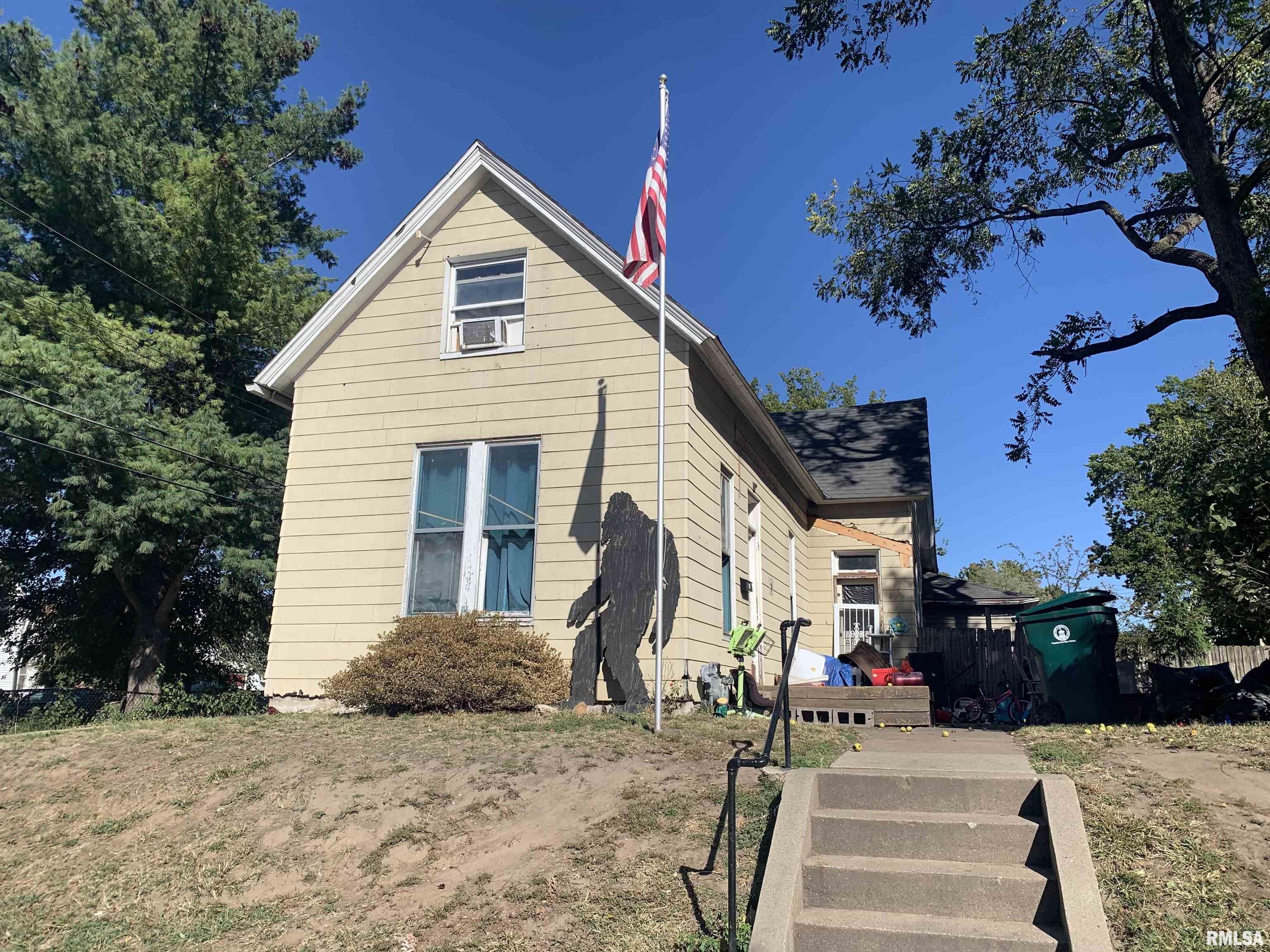 This 3-bedroom, 1-bath, 2-story home is ready for its next chapter and offers great potential for the right buyer willing to put in some work. If you're looking for a rehab project or rental investment in Quincy, IL, this could be the one!  Major mechanical updates already completed with a new furnace and central air installed in 2022, giving you a solid start on improvements. Home features 100-amp electrical service and a traditional two-story layout with spacious rooms ready to be reimagined.  Large yard with alley access.  Two sheds convey.   Inspections welcome, but selling as-is.