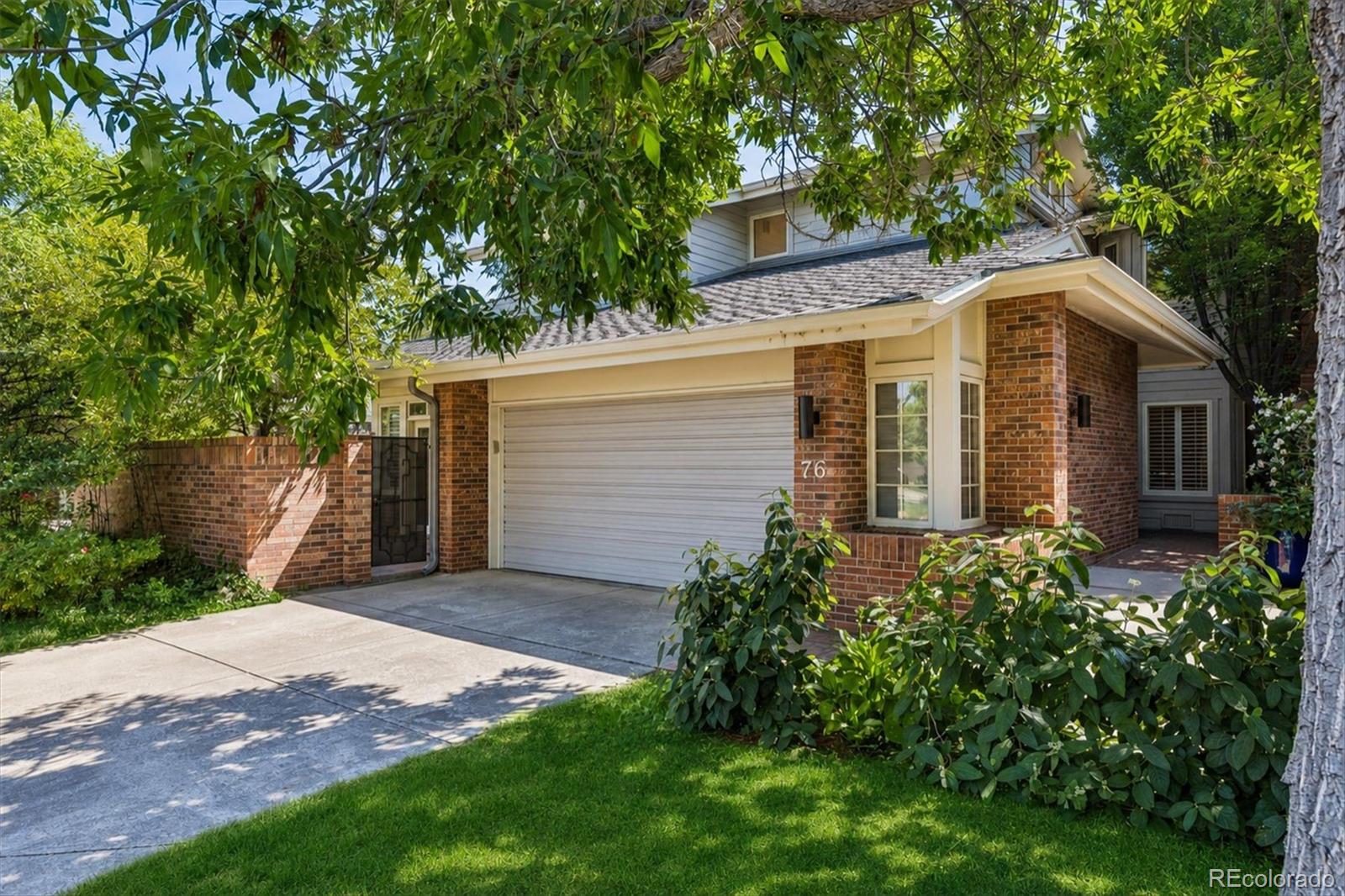 Rare main-floor primary suite in prestigious Polo Club North! Ideally situated in one of the community's quietest and most private locations, backing to Steele Street, this beautifully maintained home offers the ease of main-floor living with abundant natural light and timeless style. Expansive windows, soaring ceilings, skylights, and desirable sunny exposure fill the home with light, while gleaming hardwood floors create a warm, inviting atmosphere. The gracious living and dining rooms flow seamlessly to the updated kitchen and casual eating area, creating an exceptional floor plan for casual living and formal entertaining. The living room features a gas fireplace and opens to a private patio, while the kitchen eating area enjoys access to a second outdoor retreat. A handsome study with built-in bookcases provides the perfect home office or den. Two private patios offer peaceful spaces for morning coffee, outdoor dining, or evening relaxation. Convenient main-floor laundry further enhances the ease of one-level living. The spacious main-floor primary suite is a true retreat, featuring a generous walk-in closet, a secondary walk-in closet, and a luxurious five-piece bath with dual sinks, soaking tub, and separate shower. Upstairs, two private secondary bedrooms and a full bathroom create an ideal space for guests. The open unfinished basement provides abundant storage today and a blank canvas for future expansion, whether you envision additional living space, a home gym, or a hobby area. Enjoy a low-maintenance lifestyle in Denver's premier gated community with 24-hour security, on-site management, lawn care, snow removal, exterior maintenance, a clubhouse, indoor pool, fitness center, tennis and pickleball courts, and an active social calendar. Just minutes from Cherry Creek's renowned shopping and dining, this is a rare opportunity to enjoy the convenience of a main-floor primary suite, lock-and-leave living, and one of Polo Club North's most private settings.