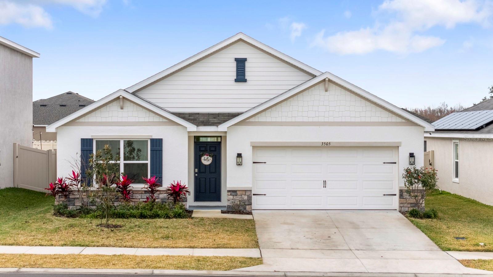 Welcome to this stunning 2024-built smart home in the beautiful Farm at Varrea community of Plant City! This DR Horton Cali model offers 4 spacious bedrooms, 2 bathrooms, and 1,828 sq ft of thoughtfully designed living space. The open-concept layout features an island kitchen with quartz countertops, a walk-in pantry, and a kitchen/dining combo with an additional eating space. Enjoy a split floor plan with ceramic tile and carpet throughout, a large primary suite with a walk-in closet, double vanities, and a spacious bathroom. There's plenty of storage, plus a large laundry room for added convenience. The Farm at Varrea is packed with resort-style amenities including a sparkling pool with a slide, fitness center, basketball court, playground, dog park, and scenic walking trails. Located in a peaceful rural area, yet just minutes from I-4 for an easy commute. Plant City is famously known as the Winter Strawberry Capital of the World — come enjoy small-town charm with modern living!