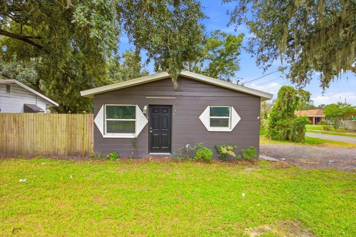 Great Property for the first time buyer or investor an updated 2-bedroom, 1-bath block home offering modern upgrades and additional investment potential! The interior features new luxury vinyl plank flooring, fresh interior paint, and an updated kitchen with white shaker cabinets and stainless steel appliances. The bathroom features a tiled shower. Additional improvements include new double-pane insulated windows, central heat and air, indoor washer and dryer hookups, and a tankless electric water heater.The roof, HVAC system, and water heater were replaced in 2022. Outside, the property features a huge side lot offering additional possibilities. Per the owner, an additional accessory dwelling unit (ADU) may be built on the property, providing potential additional rental income, subject to zoning, permitting, and applicable governmental approvals. The property was previously leased for $1,850 per month.Seller is accepting FHA, VA, and Conventional financing offers!