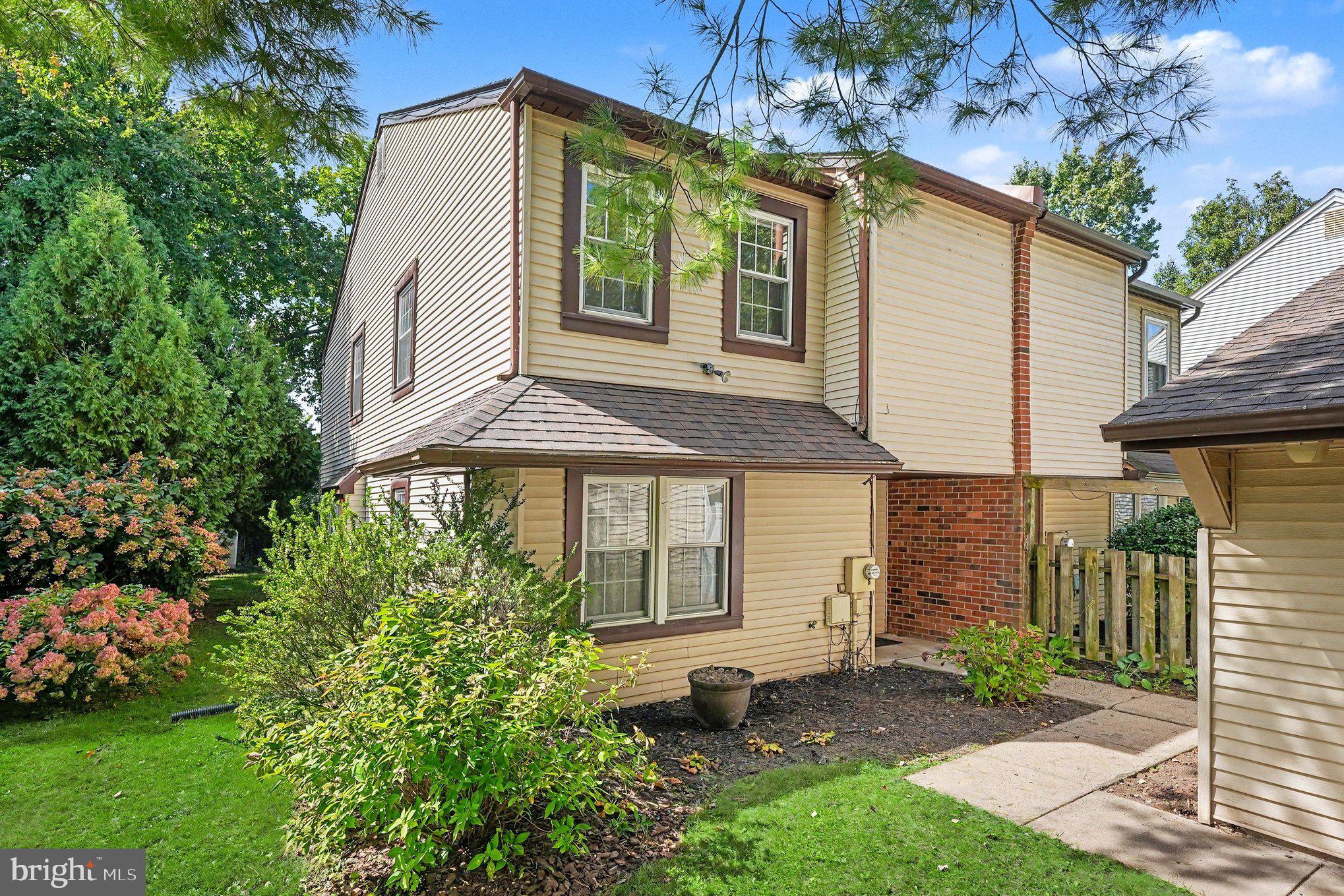 Don’t miss this wonderful twin located in the highly sought-after Sandy Ridge Acres neighborhood of charming Doylestown Borough, within the award-winning Central Bucks School District.The main level features a spacious eat-in kitchen with white cabinetry, upgraded flooring, granite countertops, and a separate breakfast area with sliding glass doors leading to the rear patio. The kitchen flows seamlessly into the inviting living room, which offers additional upgraded flooring, neutral décor, and plenty of space for a large-screen TV and comfortable seating. Just beyond the living room is the formal dining area, providing plenty of room for family gatherings and entertaining.The main floor also includes a convenient half bathroom and a separate laundry room.Upstairs, you’ll find two generously sized guest bedrooms with upgraded flooring and a full hall bathroom featuring a granite-top vanity, tile flooring, and a tiled shower. The spacious primary suite is filled with natural light and offers upgraded flooring, an abundance of closet space, and a private full bathroom with a granite-top vanity and stall shower.Outside, you’ll appreciate the detached one-car garage with additional storage space, as well as the convenient pathway leading to the front entrance. The outdoor living space features a concrete patio overlooking the private, fenced-in yard, complete with established gardens and a storage shed—perfect for relaxing or entertaining.This home has been lovingly enjoyed by the owner and her family for many years, and they hope the next owners will love and appreciate it just as much.As an added bonus, a brand-new roof was installed in September 2026.Ideally located just minutes from the shopping, dining, and amenities of historic downtown Doylestown Borough, as well as SEPTA rail service and major commuter routes, this home offers a wonderful combination of comfort, convenience, and location.Quick settlement possible.