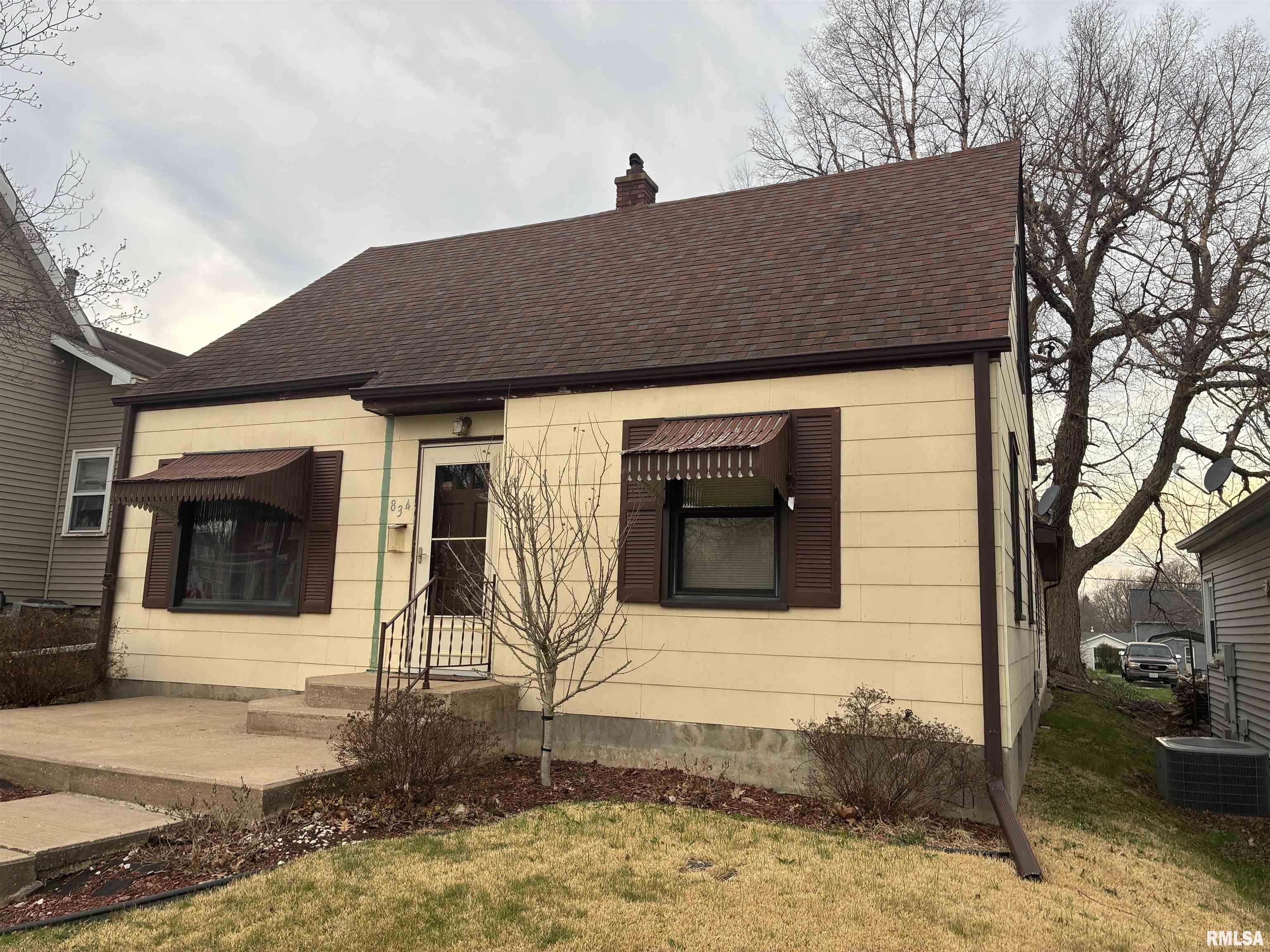 Great started home or empty nester. This 4 bedroom 1.5 bath home has great bones. Foundation is a solid river rock poured foundation. Lower level could easily be finished for more living space. All windows have been replaced with energy efficient vinyl replacement windows. Oversized living room, formal dining room.The garage is an oversized garage which would easily hold 2-car deep and 2-car wide. It is believed there is hardwood flooring under the carpet on the main level