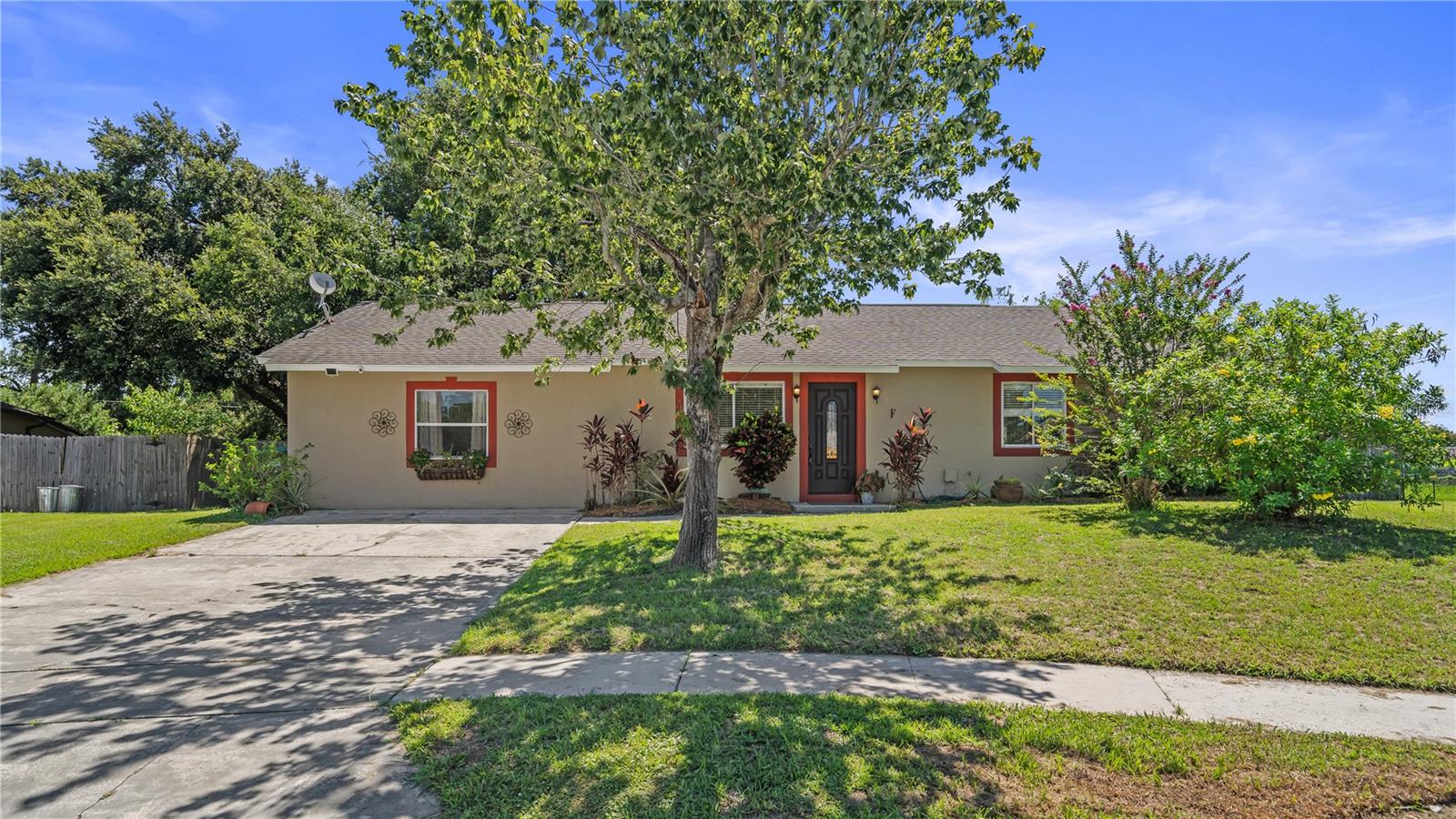Under contract-accepting backup offers. One or more photo(s) has been virtually staged. Welcome to 8733 Catbriar Lane, where space, freedom, and opportunity come together! This well-kept 3-bedroom, 2-bath home sits on a nearly half-acre lot with no HOA, giving you the freedom to truly make it your own.
The huge backyard is a dream for gardeners and outdoor lovers, already filled with mature fruit trees including 3 avocados, 2 mango trees, elderberry, mulberries, moringa, loquat, sour guava, peach, and Barbados cherry. Whether you’re into homesteading, relaxing in nature, or planning your future pool, there’s more than enough space to grow in.
Inside, the home offers a bright and inviting feeling with natural light pouring in through skylights. You’ll also love the spacious bonus room (nearly 500 sq ft), perfect for a playroom, office, or extra living area.
Tucked away on a quiet street in East Orlando, you’ll enjoy peace and privacy while still being close to major highways, shopping, dining, schools, and more.
To sweeten the deal, the seller is offering $5,000 credit toward buyer closing costs.
Don’t miss this opportunity to own a move-in-ready home with land, light, and no limitations, schedule your showing today!