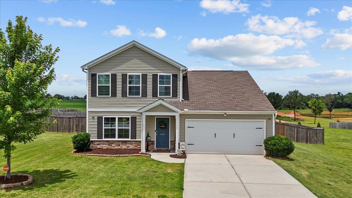 Charming home along the beautiful edge of Boiling Springs! This attractive 2,431 square foot residence, built in 2020, sits on a spacious .58-acre lot, offering the perfect blend of modern elegance and serene suburban living, just far enough from town to enjoy peaceful surroundings! The home features a luxurious master suite on the main floor with a private en-suite bath, complemented by an open-concept living area that seamlessly connects the living room, dining space, and a modern kitchen adorned with sleek granite countertops and durable luxury vinyl plank flooring. Upstairs, three generously sized bedrooms, a full bathroom, and a versatile loft/sitting area provide ample space for family, guests, or a home office. Outside, an oversized, fully fenced backyard is perfect for pets, play, or hosting gatherings. Don’t miss the chance to own this move-in-ready gem—schedule your showing today!