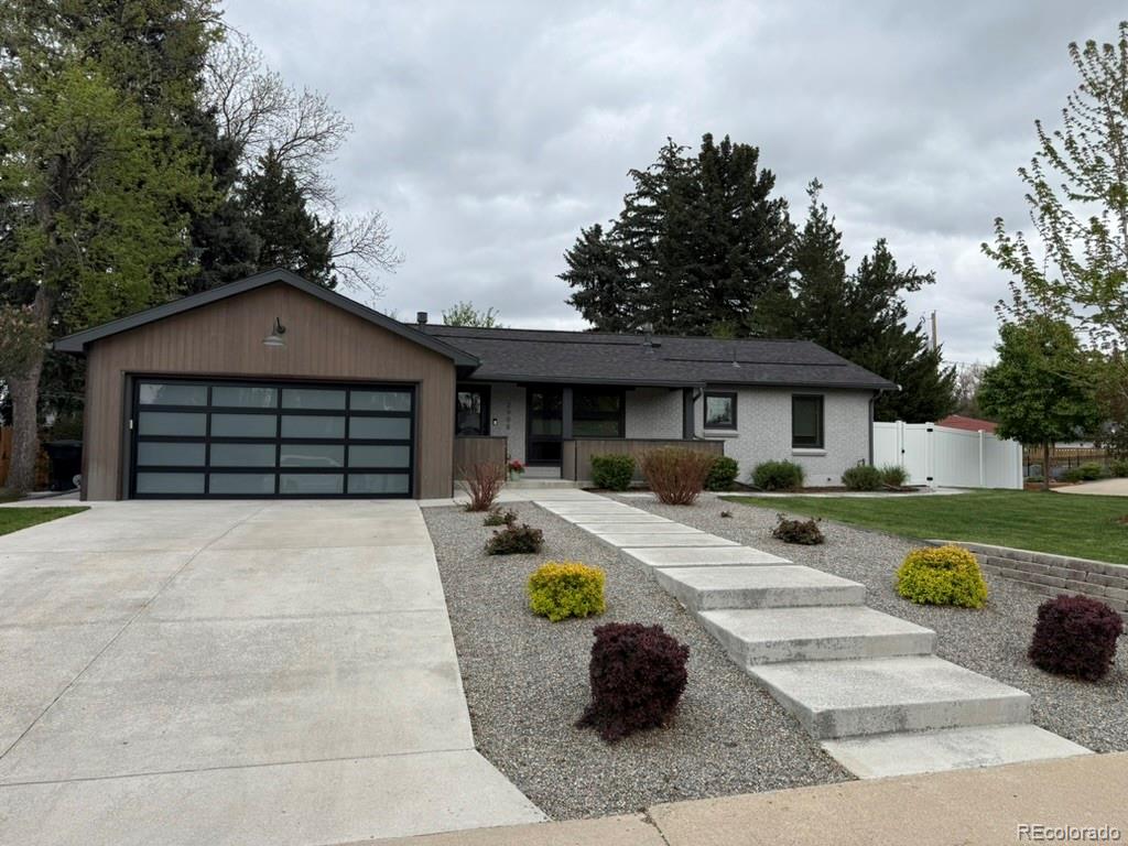 A rare opportunity in Wellshire to own a beautifully updated contemporary ranch in one of Denver’s most sought-after neighborhoods. Thoughtfully redesigned with a focus on light, flow, and livability, this home offers a clean, modern feel with comfortable everyday spaces.The main living area features 10-foot vaulted ceilings and skylights that bring in great natural light and create an open, airy feel. The kitchen anchors the space with imported European cabinetry, quartz counters, a large island, and high-end appliances. A second kitchen window was added to bring in even more light and enhance the connection to the backyard.The main-floor primary suite is spacious and private, with large windows, a walk-in closet, and a five-piece bath with a freestanding tub and glass shower. Two additional bedrooms on the main level offer flexibility for guests, office space, or family.A floating staircase leads to the finished basement with engineered wood floors, a second fireplace, built-ins, wet bar, and wine storage. Two conforming bedrooms and additional living space complete the lower level.Major systems have been updated, and the home has been well maintained. The backyard is set up for relaxing or entertaining, with a covered patio and plenty of usable space.Located just blocks from Slavens K-8 and close to parks, trails, and Wellshire Golf Course, this home offers a great combination of style, function, and location in a neighborhood people move to and stay in.