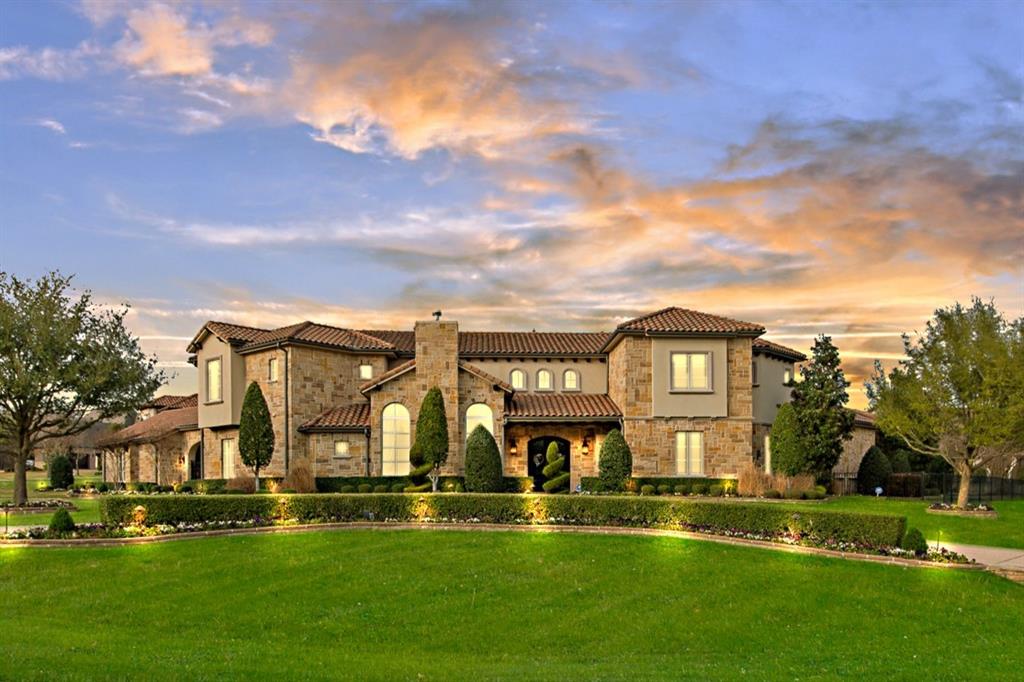 Situated on an acre in the prestigious community of Tranquility Farms and zoned to highly acclaimed Lovejoy ISD, this exceptional luxury estate offers a perfect blend of elegance, comfort, and functionality. The home welcomes you with grand architectural details, soaring ceilings, and expansive living spaces filled with natural light. Designed for both everyday living and entertaining, the open-concept layout flows effortlessly between the main living areas and a gourmet kitchen equipped with high-end appliances, double dishwasher, custom cabinetry, generous counter space, and an oversized island ideal for gathering. The private primary suite serves as a serene retreat with a spa-inspired bathroom and spacious walk-in closet, while additional bedrooms provide comfortable accommodations for family and guests along with two laundry rooms(one downstairs and one upstairs). Multiple living and entertaining areas throughout the home offer flexibility for work, relaxation, and hosting. Outdoors, the expansive property provides an amazing pool-spa oasis, full outdoor kitchen, a living space with a fireplace, beautiful green space and room to enjoy peaceful surroundings with plenty of privacy. Combining refined craftsmanship, thoughtful design, and a prime location close to shopping, dining, and major commuter routes, this home offers an elevated lifestyle in one of Fairview’s most desirable communities.