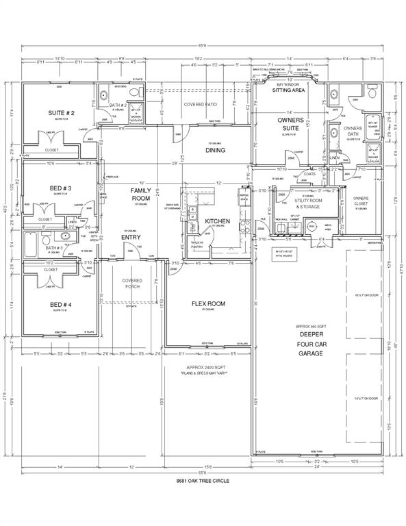 Builder is offering $5000 incentive money for the buyer to use towards closing cost, prepaids, upgrades, or to buy your rate down. This one’s got the wow factor! Built by an award-winning metro home builder, this stunner is currently under construction and packed with perks. With 4 spacious bedrooms, 3 bathrooms, a flex room ready for anything (home office? playroom? gym?), and a massive 4-car garage, there's room for everyone—and all their stuff! The living room is anchored by a cozy premium fireplace, and the kitchen is dressed to impress with granite countertops and shiny stainless steel appliances. The primary suite is a true retreat with a gorgeous bay window and spa-like bath. One of the secondary bedrooms even has its own private bath—perfect for guests, teens, or in-laws. The oversized utility room keeps things tidy with extra storage space. But wait, there's more! Sitting on nearly an acre (.87), this property includes a 30x40 shop with a concrete pad, overhead door, walk-through door, and moisture barrier insulation—ready for your tools or toys. Your home, your way. Don’t miss your chance to make this one yours!
