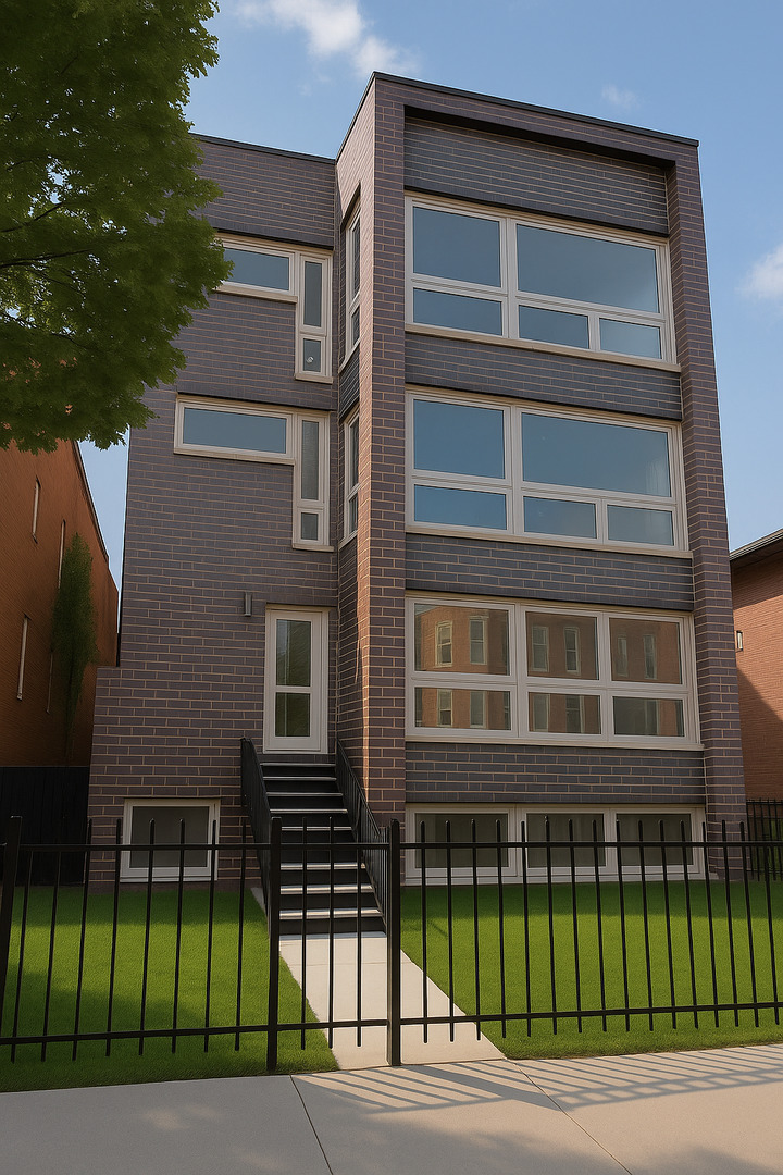 Discover an amazing opportunity to own this brand-new, beautifully designed 4-bedroom, 3-bathroom duplex in a unique 6-unit building in the heart of United Center and The 1901 project. This spacious duplex-down features an expansive living and dining area, perfect for entertaining. The living room is highlighted by huge floor-to-ceiling windows, flooding the space with natural light. The chef's kitchen boasts custom cabinetry, huge quartz countertops, and stainless steel appliances, making it both stylish and functional. The main level includes a large bedroom and full bathroom, while the lower level offers three additional bedrooms. This includes a luxurious primary suite with a walk-in closet and a spa-inspired bathroom, as well as two large bedrooms with spacious closets and an additional full bathroom. Enjoy private front entry access, a garage parking spot, and additional outdoor space with a roof deck above the garage-ideal for relaxing or entertaining. Don't miss this incredible home in a prime location! Schedule your private showing today. Estimated completion date July, 2025. Conveniently located near West Loop, Little Italy, United Center and Medical District. Easy access to Eisenhower Expressway / 290, Blue line El Train stop, Western Ave Metra Stop for MD-N, MD-W, & NCS, and CTA buses.