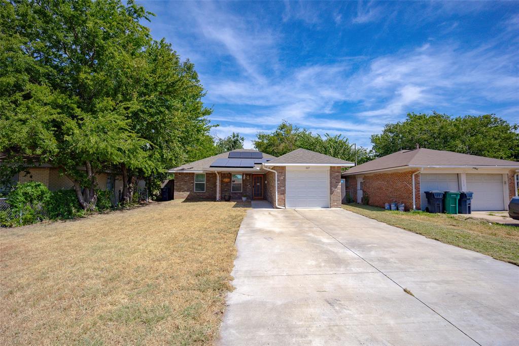 Great NEWER BUILD with 3 bedrooms, 2 FULL bathrooms, and a GARAGE with CUTE CURB APPEAL. This home is full of energy efficient UPGRADES including: SOLAR PANELS, Thermal Pane Windows, spray foam insulation, and a GEOTHERMAL HVAC. The living room has great natural light with the OPEN kitchen nearby featuring plenty of counter and cabinet space! The primary sits on one side of the home and is spacious, with a large walk-in closet, and bathroom with a large vanity and plenty of storage space. The other 2 rooms are on opposite side with a full bathroom that separates them. Indoor laundry room near the garage. The backyard is the perfect size and shape without too much maintenance and a full privacy fence. The ROOF is CLASS 3 IMPACT RESISTANACE that will save you money on your insurance! Home is within walking distance to a playground and elementary school. Call today for your showing!