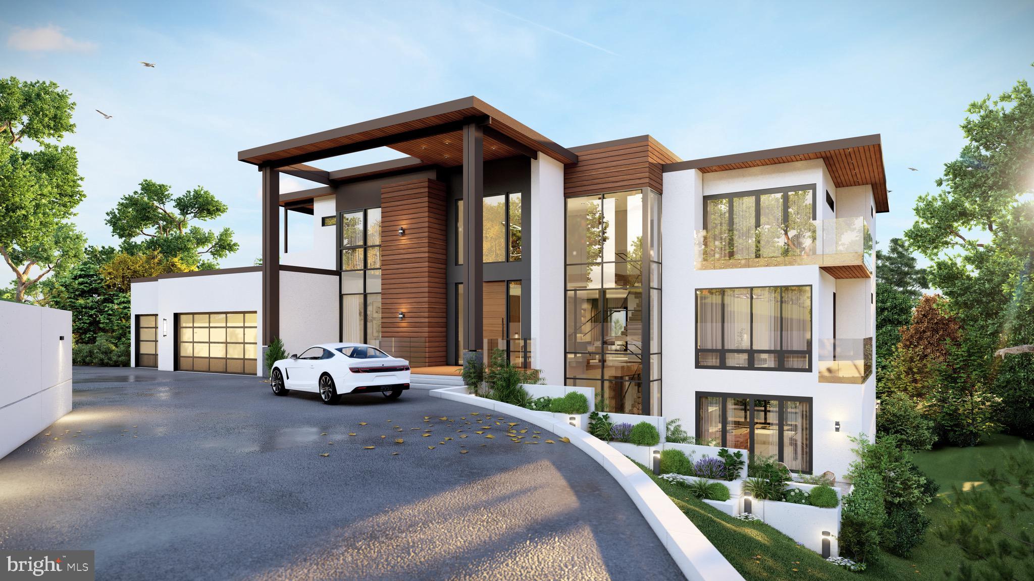 Move in before Christmas! A rare completed new construction opportunity in McLean—modern luxury living on a private 1+ acre lot.Set above street level for added privacy and presence, this custom estate features 9,895 sq ft of indoor space and 4,216 sq ft of outdoor terraces, decks, and balconies. Designed with elevated living in mind, the floor plan includes 5+ bedrooms, multiple ensuite baths, and expansive entertaining spaces across four levels.  The innovative integration of indoor and outdoor spaces in truly one of a kind with windows and dissapearing doors inspired from the builders unique expereince in development in Dubia.  The main level offers a showstopping chef’s kitchen with quartz countertops, modern American White Oak cabinetry with high glossy light gray laquer, 8-burner gas range, and integrated LED lighting. Additional spaces include a butler station with a full 2nd kitchen, breakfast nook, formal dining, library, and oversized family room with modern built in fireplace.  Expansive 4 level spectacular stairwell featuring custom 1 of a kind chandelier and Switchable Smart Glass, this is where show-stopping aligns with the privacy and practicallity you desire.Upstairs, the primary suite features a private sitting area room with a fireplace and built in coffee/wine bar, an enlarged private terrace with disappearing doors and absolutely stunning views.  Step into a spa-inspired retreat where expansive tilework stretches from floor to ceiling, wrapping the space in timeless sophistication. Every detail—from the oversized format to the subtle texture—was chosen to evoke calm, luxury, and intention.  Large dual built in walk-in closets with room to organize, room to breathe and room to grow.  The large secondary bedrooms include stunning ensuite baths, private balconies, and walk-in closets with custom built-ins.