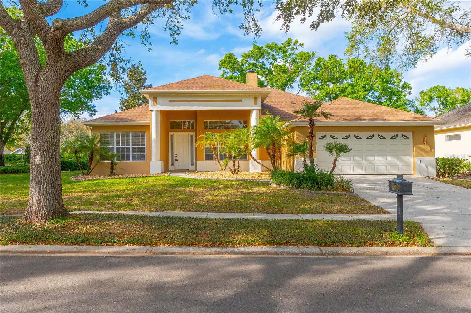 One or more photo(s) has been virtually staged. Fall in Love with this Stunning Oversized Corner Lot Pool Home! Nestled within the sought-after, guard-gated community of Heathrow, this beautiful one-level pool home invites you to experience elevated living, featuring 4 bedrooms, 3 bathrooms plus Office.  From the picturesque drive along oak-lined streets to tranquil pond views, every detail sets the tone for the remarkable lifestyle that awaits you. Situated on a spacious corner oversized lot, this home offers potential for a future home addition,  while showcasing mature oak trees and professional landscaping, creating a breathtaking first impression. Boasting 2,224 sq. ft. of thoughtfully designed living space, the open-concept layout features a desirable split floor plan, ensuring privacy for everyone. High ceilings and abundant windows fill the home with natural light, creating bright, airy spaces that feel both expansive and welcoming. Every inch of this home has been meticulously maintained, making it truly move-in ready. At the heart of the home, the kitchen is a culinary dream with solid surface countertops, offering ample prep space and the perfect setting for family gatherings. The open flow seamlessly connects the kitchen to the living and dining areas, making entertaining effortless. The private master suite is an inviting retreat, complete with direct pool access and a beautifully re-modelled bathroom, with a spacious shower and corner tub. Enjoy the walk-in closet, dual vanities, and a luxurious atmosphere to unwind and recharge. On the opposite side, three additional generously sized bedrooms and two full baths provide peaceful separation of spaces. All bedrooms feature built-in closets, while secondary bathrooms have been remodeled. Step outside through the sliding doors to the enclosed lanai, where you’ll find a spacious covered area perfect for morning coffee, poolside relaxation, or grilling under the stars. The private backyard oasis is ideal for unwinding or hosting family and friends. Recent updates elevate this home’s appeal, including new exterior and interior paint, a new roof (2022), re-plumbing, a new A/C unit (2023), a salt pool and more. The community of Heathrow offers 24-hour gated security, a park, playground, and optional memberships for golf, tennis, fitness, and community pool access. With easy access to major highways (I-4 and 417 and 429) and just minutes from shopping, dining, and entertainment, this home blends luxury, privacy, and convenience. Don’t miss your chance to own this meticulously updated, one-of-a-kind home. Schedule a private tour today and let it captivate you. Please note that visual or audio surveillance may be present on the premises.