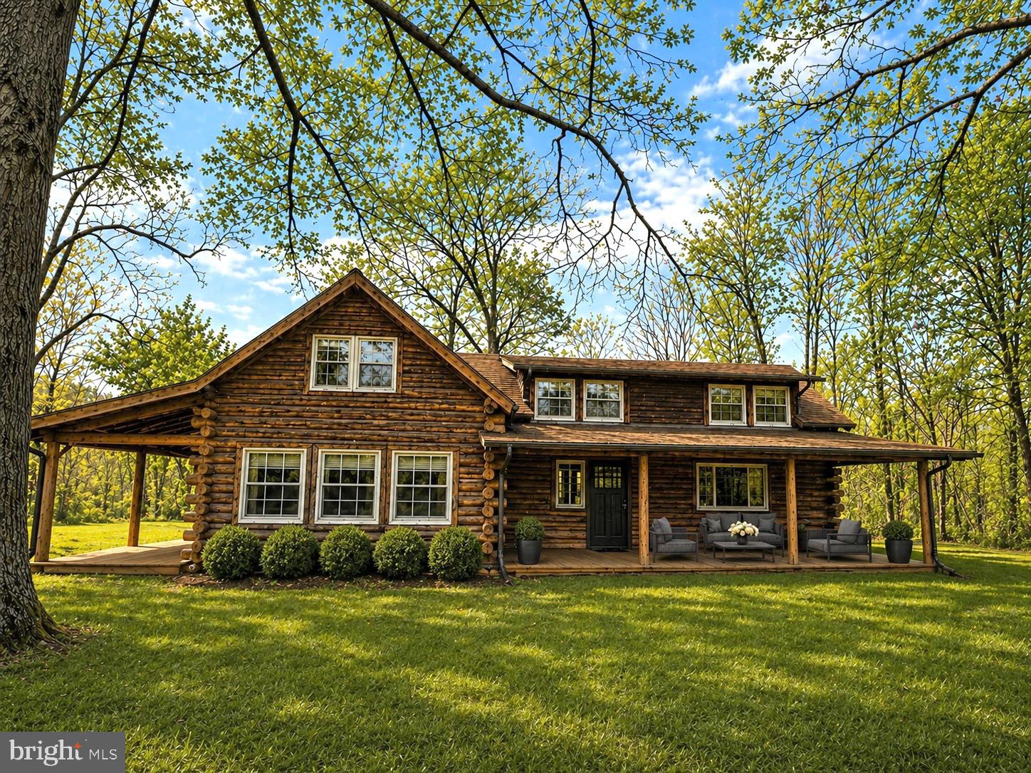 Tucked away on 10 private acres just off Snickersville Turnpike, this authentic log home offers a rare sense of quiet and seclusion in one of Purcellville‘s most scenic settings. Surrounded by mature trees, the property feels worlds away while remaining incredibly well located. Inside, the home is warm and inviting, anchored by a beautiful stone fireplace that brings a natural focal point to the living space. Layout is comfortable and easy with three bedrooms and a scale that feels manageable without sacrificing character.