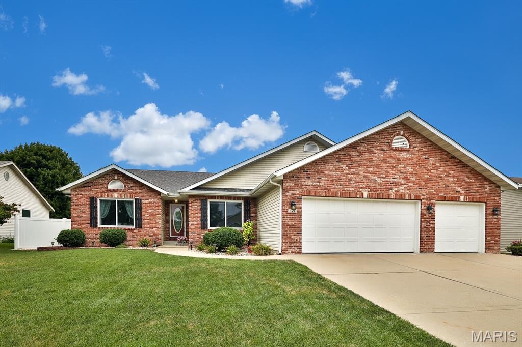 Welcome to your new home! You’ll love all the amazing upgrades that have been completed, so you can dive right into enjoying life here. Nestled in the charming Northwoods Subdivision, this lovely home boasts a great split bedroom layout with three cozy bedrooms and two full baths. The open-concept living room and kitchen create a wonderful space for entertaining and making memories with family and friends.
Check out the full basement—it's already plumbed for an extra bathroom and ready for your personal touch! Whether you want to add more living space or simply need a spot to store your treasured belongings, it’s all set.
Step outside to the inviting covered patio, surrounded by a vinyl privacy fence, plus two handy storage sheds. If you’ve been dreaming of a pool or hot tub, you'll be pleased to know there's already electric run to the backyard!
And let’s not forget the fantastic three-car garage! It's perfect for hobbies, and with heating available, you can work on your projects all year round. Come see this delightful home today with your favorite realtor—you won’t want to miss it!   Anderson Windows, Roof, and gutters, Garage Doors, all new 2017. Water heater 2023.