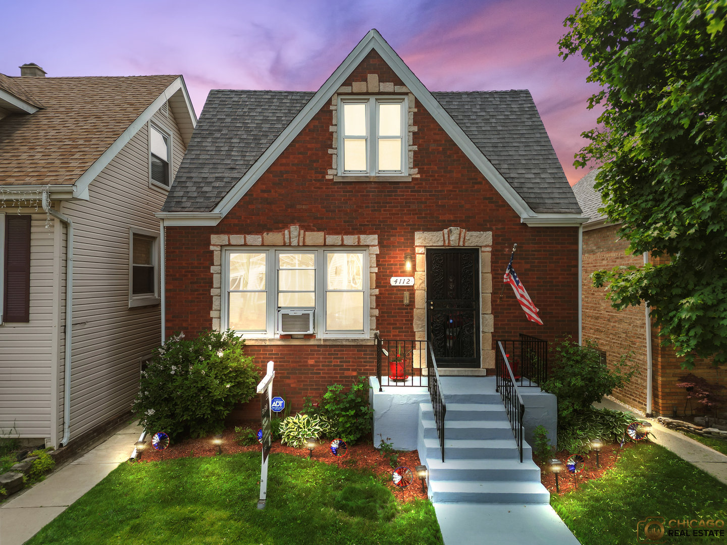 (MULTIPLE OFFERS RECEIVED.  HIGHEST AD BEST DUE MONDAY AT 12 NOON). Stunning Brick Tudor Bungalow in Portage Park  Welcome to this beautifully maintained five-bedroom, two-bathroom brick Tudor bungalow, perfectly situated in the heart of Portage Park. This solid brick home seamlessly blends timeless character with thoughtful updates.  Offering both comfort and style for today's modern living.    Warmth, Space, and Timeless Appeal!  Step inside and instantly feel at home with rich natural wood accents throughout, creating a cozy and inviting atmosphere. Gleaming hardwood floors flow across the main living spaces, offering both elegance and easy maintenance. The expansive kitchen is ideal for preparing meals and gathering with friends and family.  Functional Living for Every Lifestyle.  A spacious mudroom keeps daily life organized-perfect for storing shoes, boots, umbrellas, and pet essentials while protecting your home from the elements. Upstairs, a private deck provides spectacular views, making it the ultimate spot for summer barbecues, holiday fireworks, or stargazing with a telescope. The versatile upper-level family room is perfect for movie nights, gaming, or hosting Super Bowl parties, offering a fantastic space for entertaining guests or relaxing with loved ones.  Perfect for Entertaining and Guests!  The home's flexible layout includes a guest suite with a full 2nd kitchen and bath, ideal for accommodating visitors or extended family. Whether you're hosting gatherings or seeking a quiet retreat, this home adapts to your needs.    Outdoor Oasis!  Garden enthusiasts will appreciate the meticulously cultivated yard, featuring vibrant flowers and a thriving vegetable garden. The rich soil has been nurtured annually, producing a bounty of fresh vegetables and creating a picturesque outdoor sanctuary.    Quality Updates and Peace of Mind! This home boasts numerous recent updates, including: Storm doors throughout. New basement door and trim (1 year ago).  Back deck rebuilt in (2018) recently power washed and stained. New furnace (5 years ago). Tuckpointing and chimney maintenance(1 year ago).  Front cement stairs resurfaced (this spring).  Professionally cleaned and repainted front railings (1 year ago).  Ample Storage and Solid Construction!  A spacious garage with attic storage provides plenty of room for seasonal items and sports equipment. The solid brick construction ensures lasting durability and energy efficiency, making this home a wise investment for years to come.  Don't miss the opportunity to own this exceptional Portage Park residence-a perfect blend of classic charm, modern updates, and versatile living spaces. Schedule your private tour today and experience all this wonderful home has to offer!