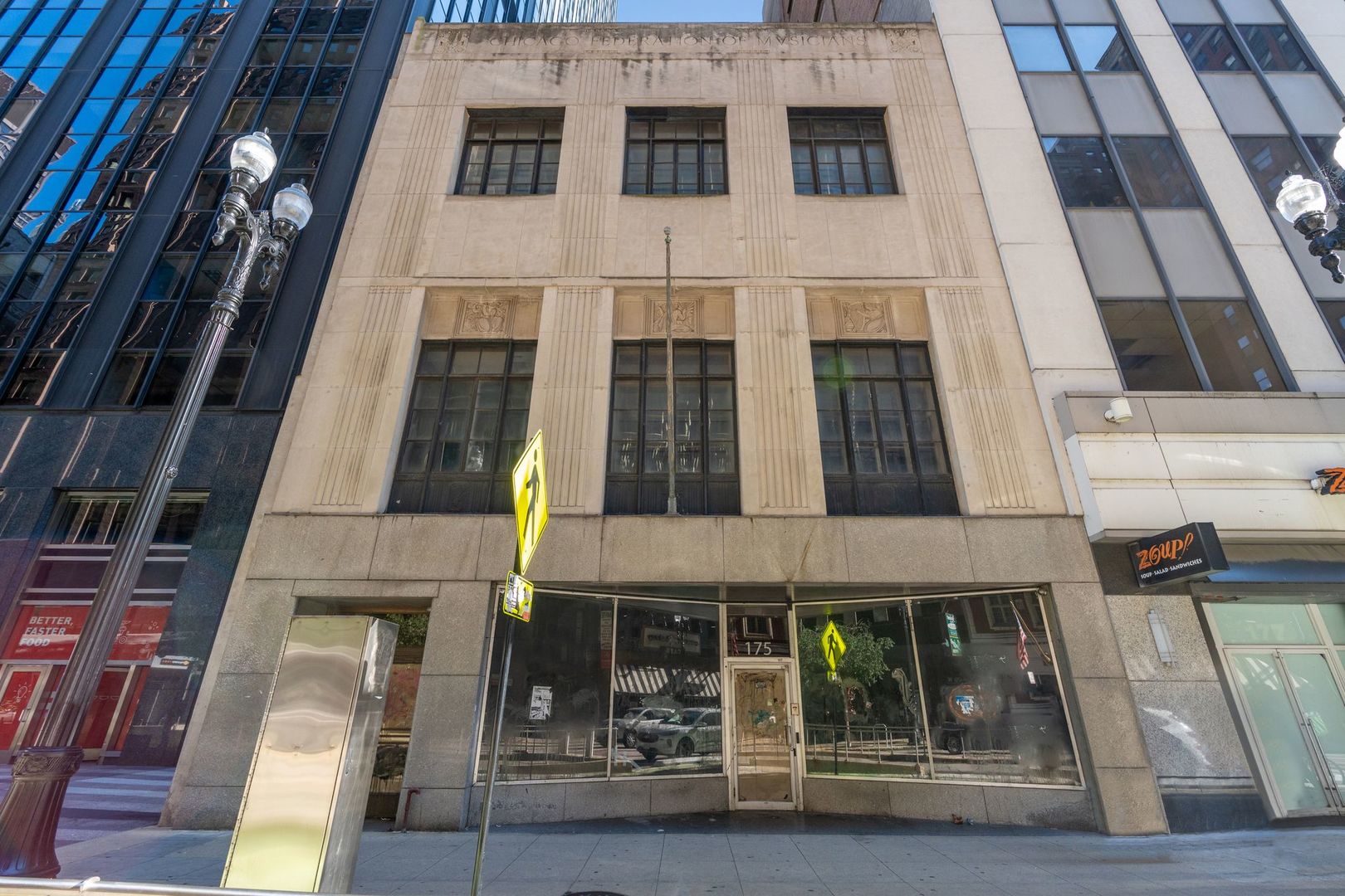 Welcome to 175 W. Washington St in the heart of Chicago's Central Loop district.  This three-story building has 22,820 sf. of office and retail space with 7585 sf on the first two floors, a mezzanine area of 5200 sf, and 2450 sf on the third floor.  An addt'l 7809 sf in the basement.    Desirable investment due to it's attractive location and it's "Orange-tag" designation by the Chicago Landmarks Association. Prime location near City Hall, El and Metra stations, restaurants, and so much more.