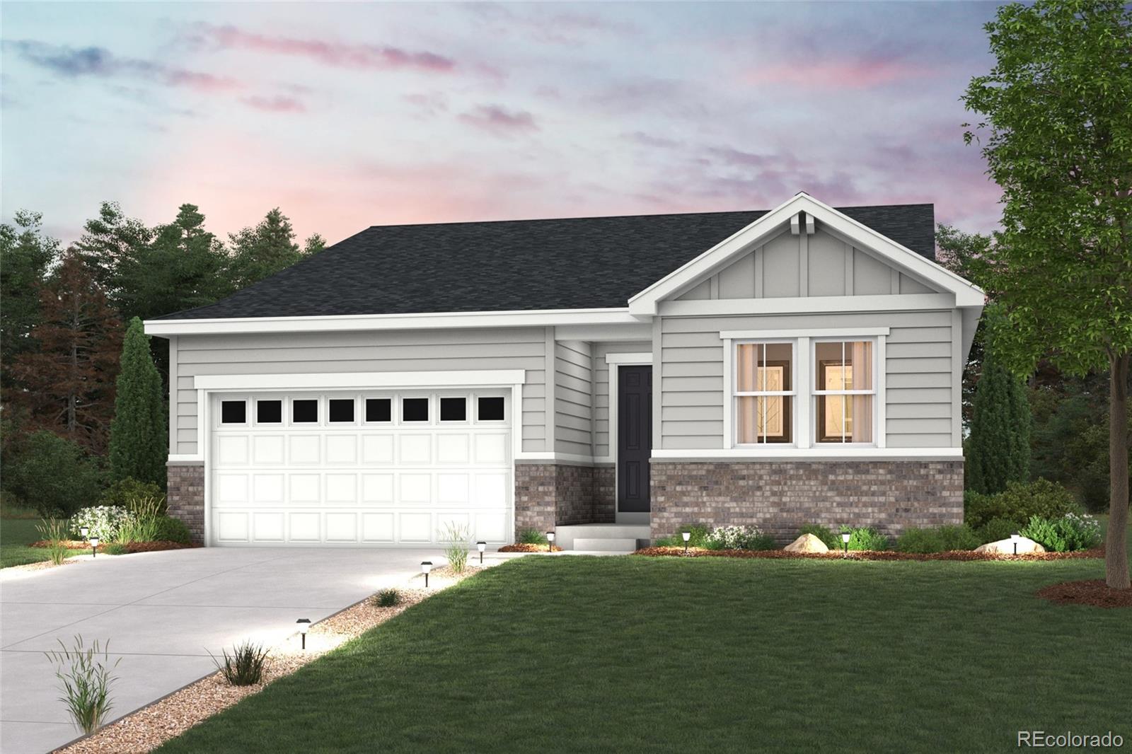 Discover your dream home at Sweetgrass. Upon entering the smartly designed Cimarron plan you'll find two secondary bedrooms off the foyer with access to a full hall bath. Beyond the foyer, an inviting kitchen with a center island overlooks an open-concept great room and dining area with access to the backyard—perfect for entertaining. Tucked in its own corner of the home, a secluded owner's suite features an attached bath and spacious walk-in closet. Completing the home, a laundry room is conveniently located in the center of the floor plan.Additional home highlights include a corner lot, crawlspace, gas range, and elevation C.Renderings and model photos are provided for representational purposes only and may not depict this exact property. Contact the builder for specifics on this property.