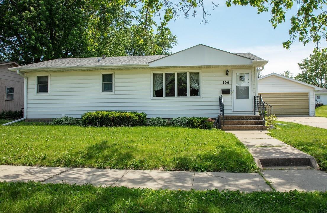 Comfortable 3-bedroom ranch with spacious garage in a great location! Offering 1,610 sq ft of finished living space, this well-maintained ranch-style home provides a functional layout with living spaces on two levels. The main floor features a welcoming living room, formal dining area, and an open eat-in kitchen. Down the hall are 2 bedrooms and a full bathroom. The finished lower level adds living space with a family room, second kitchen area, third bedroom with an egress window, ¾ bath, and a utility room with laundry. The oversized 24' x 40' detached 2-car garage is fully wired and ready for heat if desired—ideal for vehicles, projects, storage, or hobbies. You are sure to enjoy the backyard, complete with a concrete patio and plenty of open space for entertaining, gardening, or relaxing. Situated in a desirable neighborhood near the Middle School and High School campuses, Lincoln Elementary School, and the Charley Western Recreational Trail, this home offers convenience, comfort, and a wonderful place to call home.