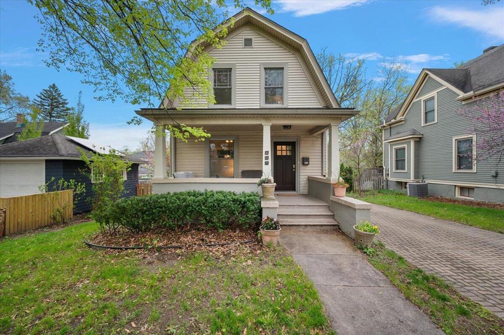 Beautiful two-story home located in the highly sought-after Waterhill neighborhood. This charming property offers 4 bedrooms and 2 full bathrooms, including a convenient main-level primary suite with a private ensuite bath. Upstairs, you'll find three additional bedrooms and another full bathroom, providing plenty of space for family or guests. The home features stunning wood floors throughout, adding warmth and character to every room. The spacious living room is perfect for relaxing or entertaining, while the open-concept kitchen boasts modern updates and a welcoming feel. Step outside to enjoy the lovely patio, ideal for summer gathering or unwind on the inviting front porch with your morning coffee. Perfectly situated, this home offers an easy walk to downtown Ann Arbor making it an unbeatable location. Showings start May 7th!