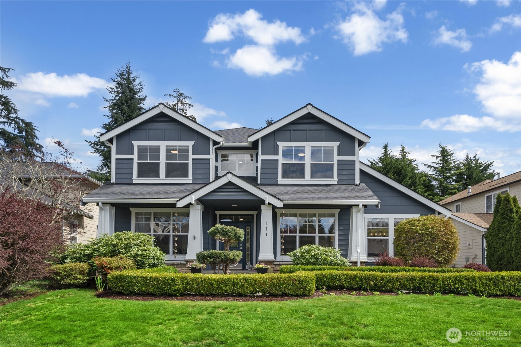 Welcome to this beautiful home in Mill Creek Meadows perched on a quiet cul-de-sac. The primary suite offers a walk-in closet and ensuite bath. Shower on main floor. Open-concept living area. A cozy family room with gas fireplace. New Carpet. Kitchen fully remodeled and premium upgrades include-quartz countertop and backsplash; Samsung dishwasher and induction range with double oven; farmhouse sink; LED lightings; waterproof wood-based laminate floor; a ton of counter space and cabinet space. Utility room with a soaking stainless sink. Fully fenced backyard. Garden space and fruit trees. Newer roof and gutters. New main floor water pipes. A/C. Garage with extra storage space. Highly rated schools. Full list of upgrades available upon request. Refrigerator in the garage stays with home. Minutes to Mill Creek Town Center. Pre-inspected and move-in ready.